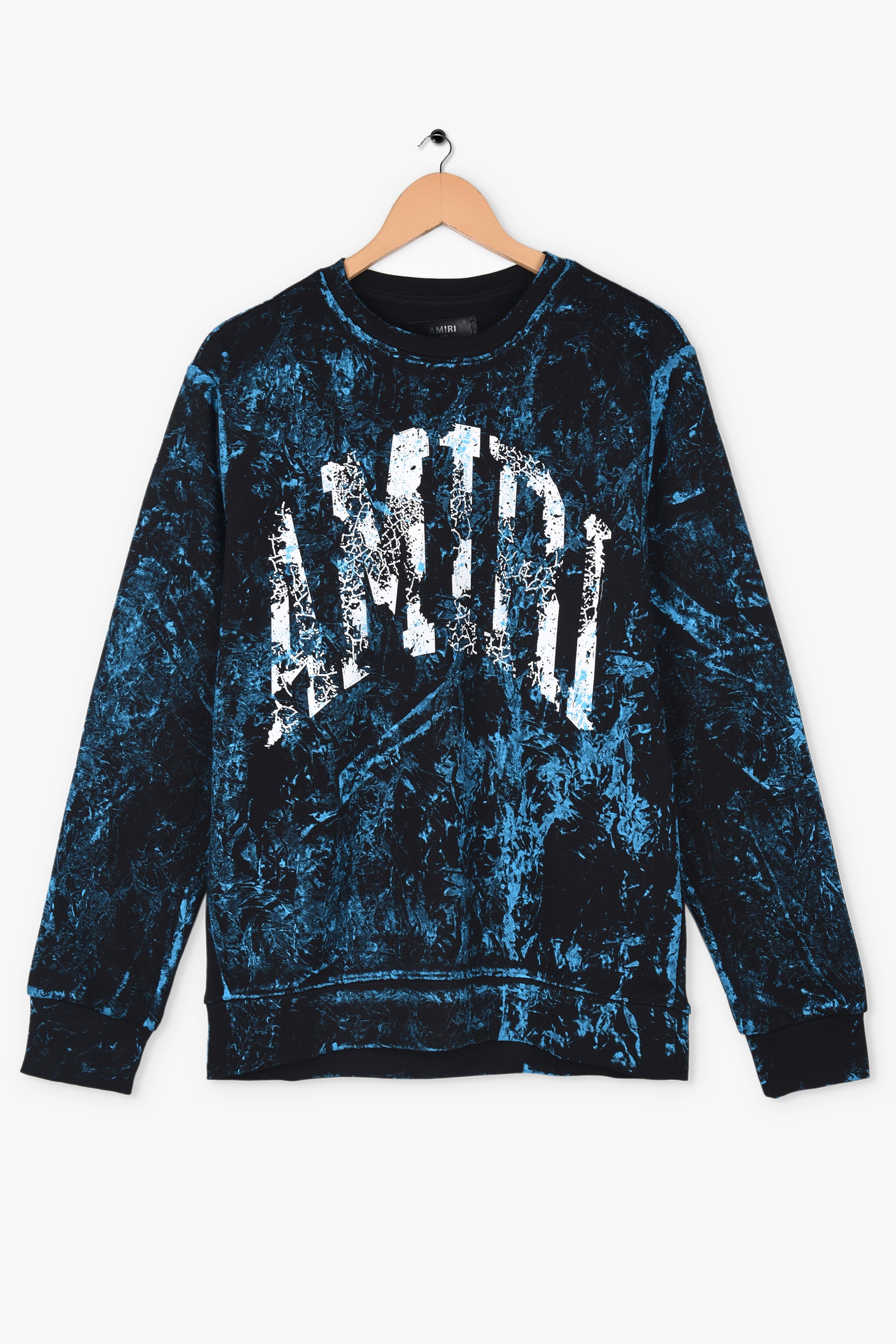 AMIRI COLLGIATE LOGO BRUSH STORKES SWEATSHIRT