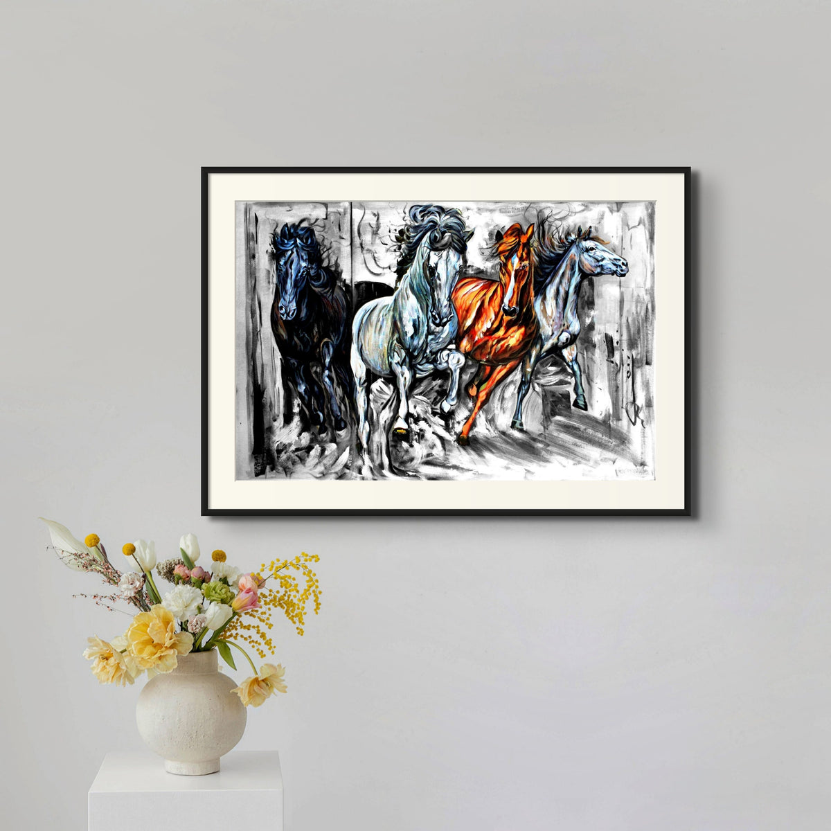 Galloping Harras Abstract Art