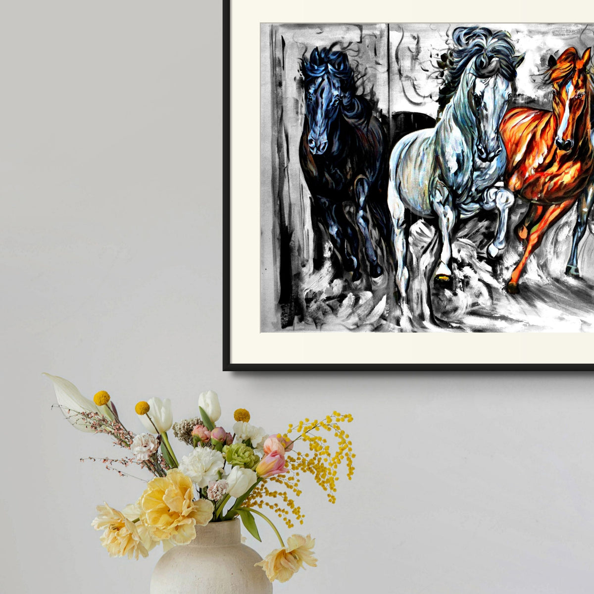 Galloping Harras Abstract Art