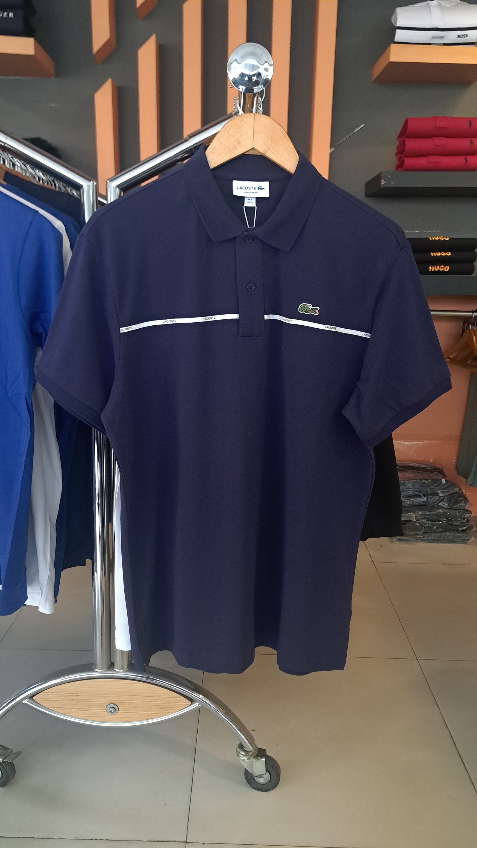 Branded Stripe Polo Shirt