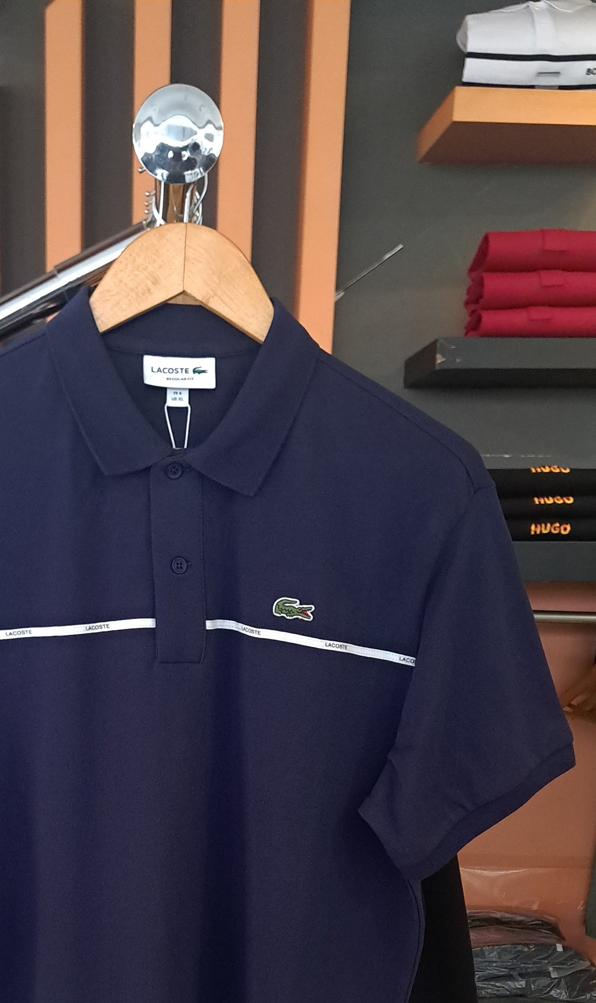 Branded Stripe Polo Shirt