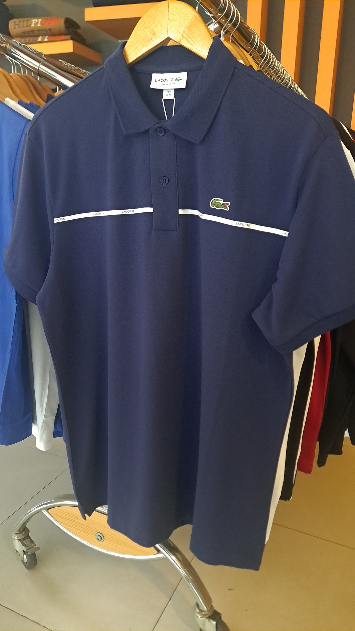 Branded Stripe Polo Shirt