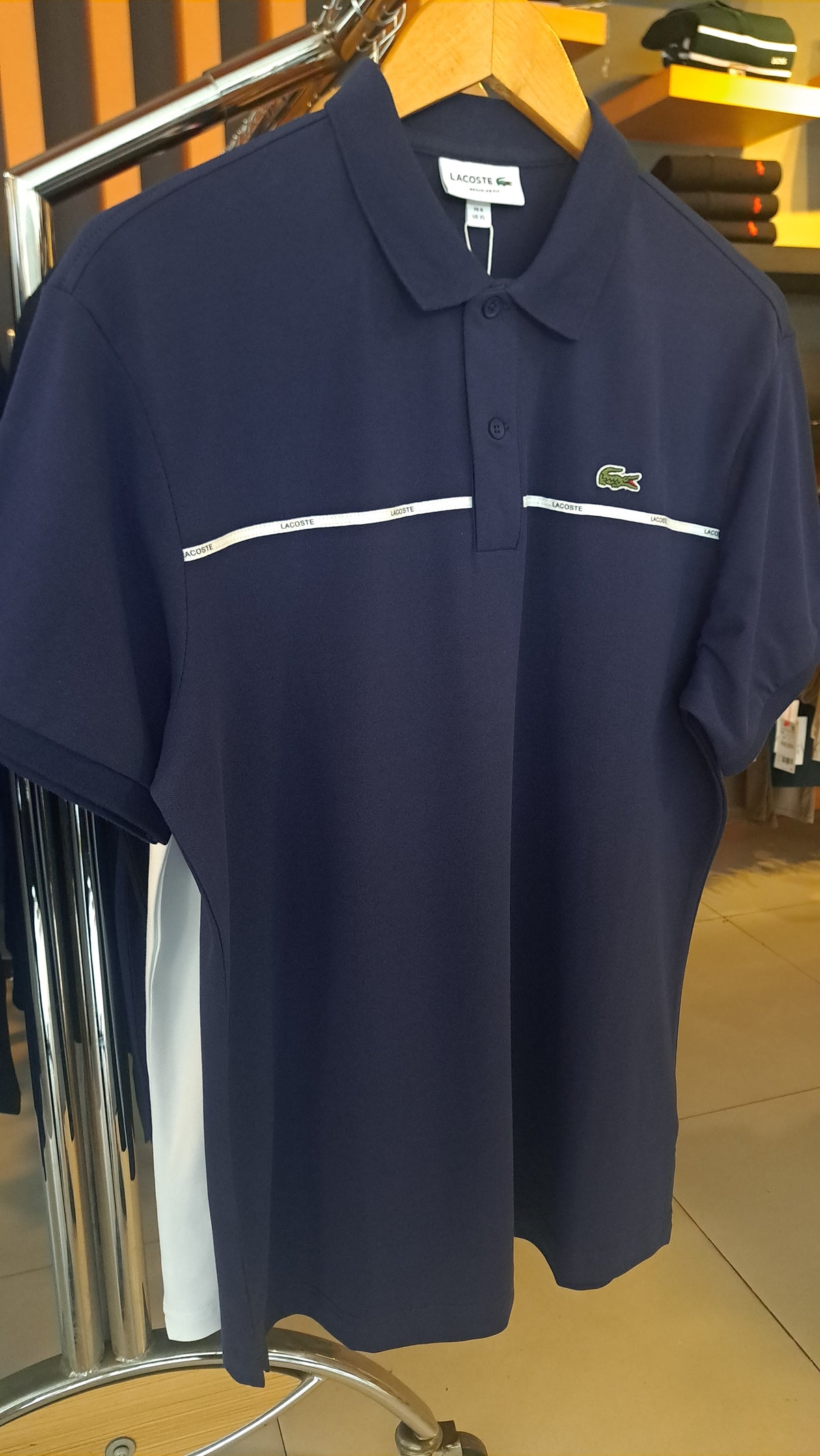 Branded Stripe Polo Shirt
