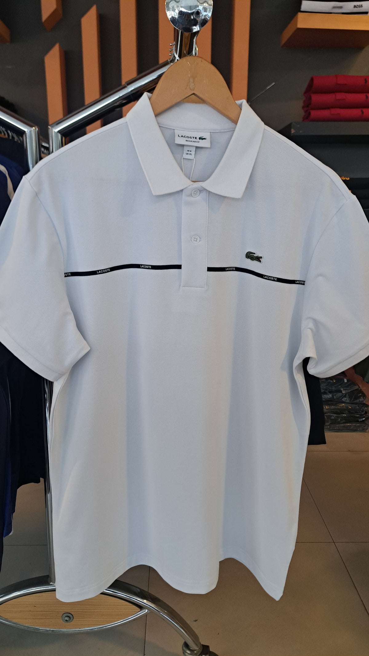 Branded Stripe Polo Shirt