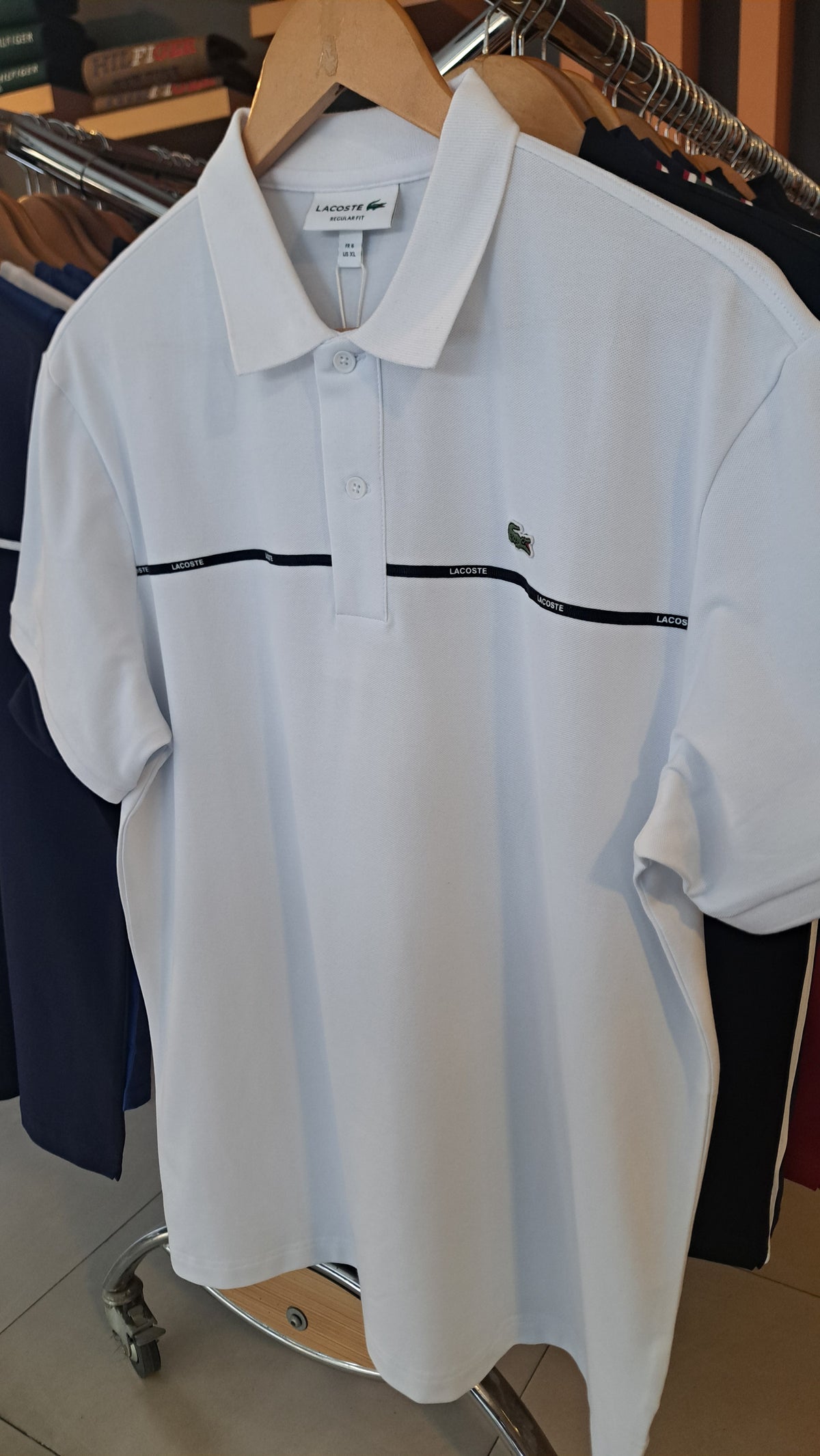 Branded Stripe Polo Shirt