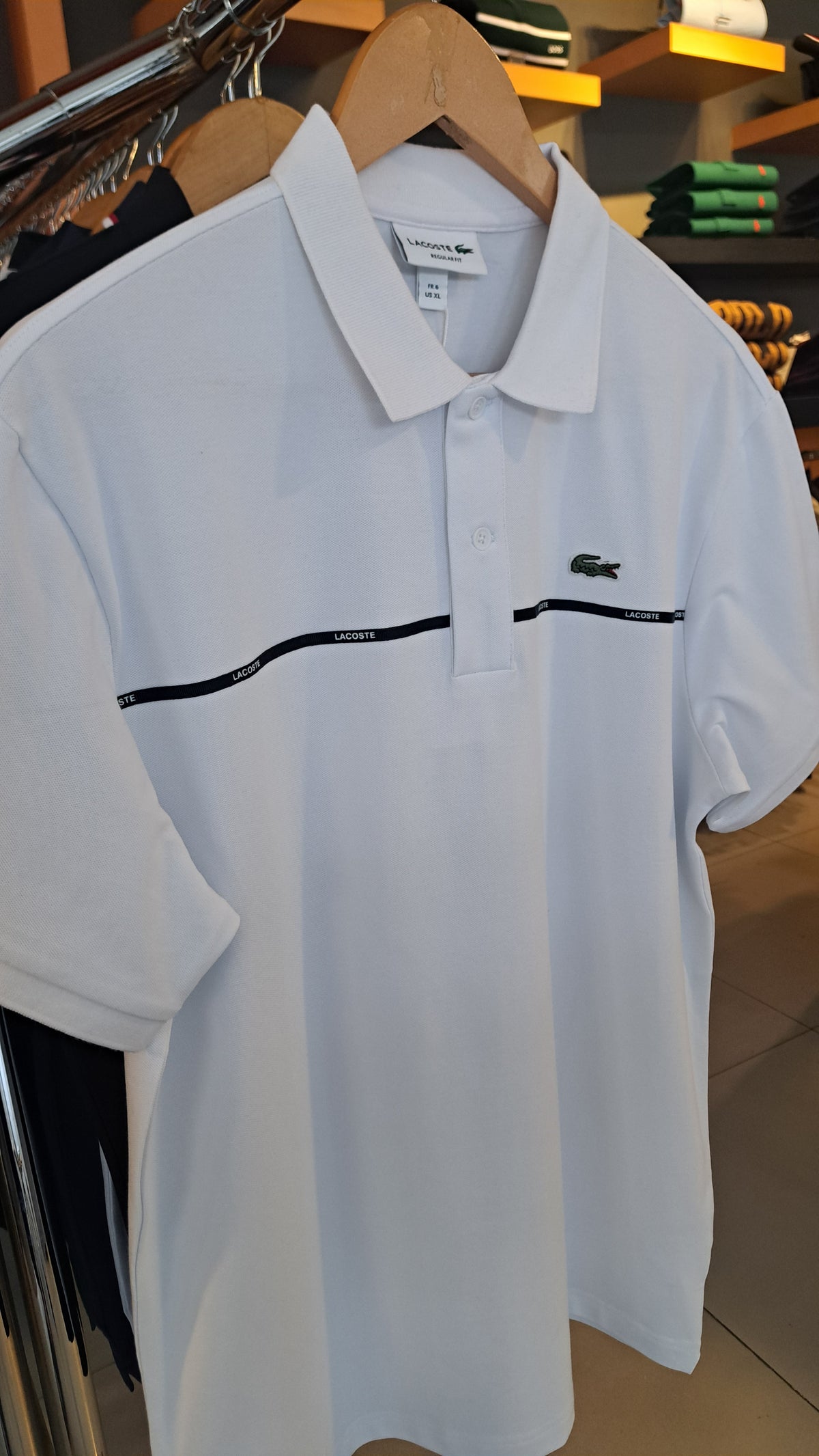 Branded Stripe Polo Shirt