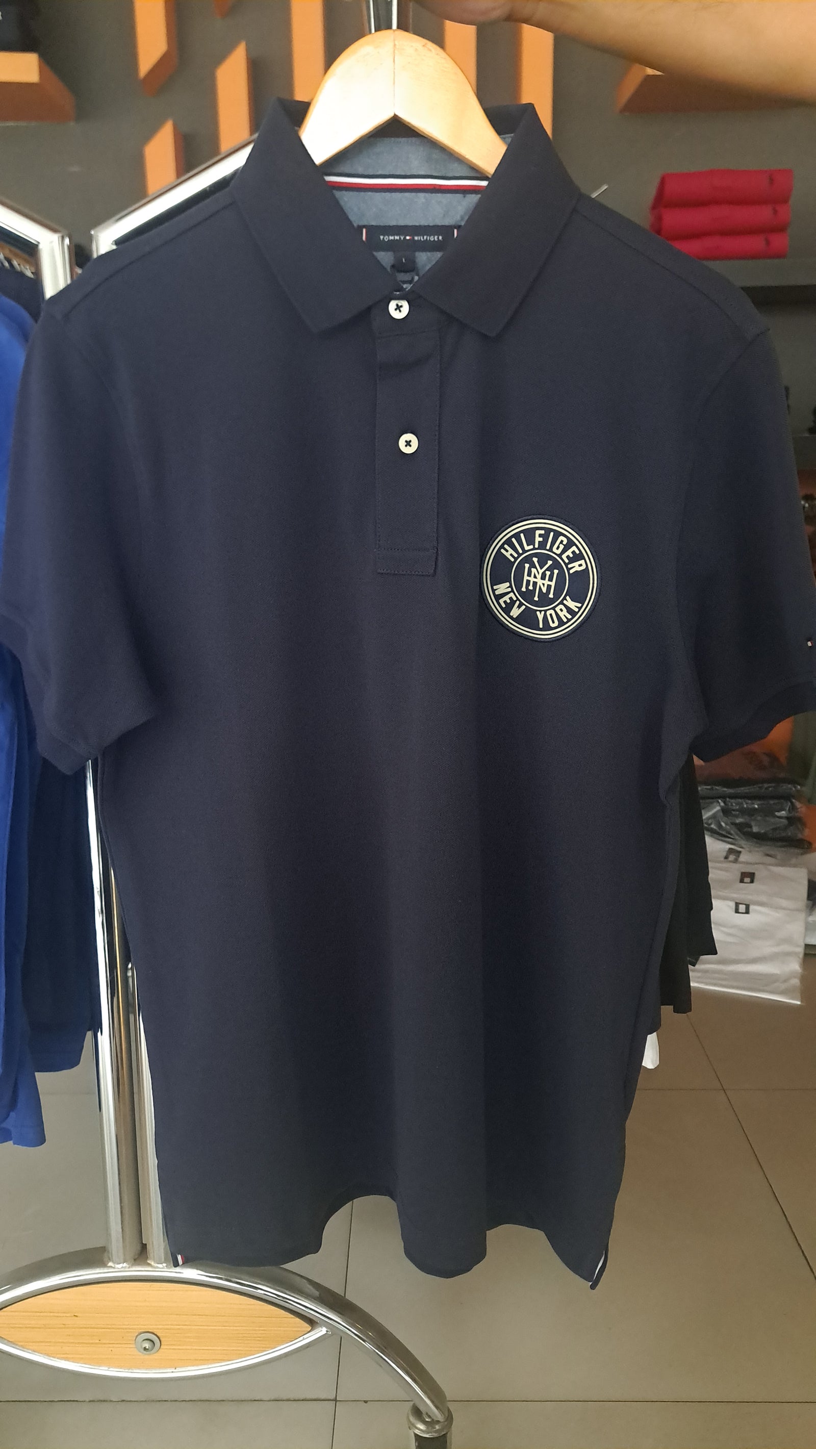 NY Badge Polo Shirt (NAVY)