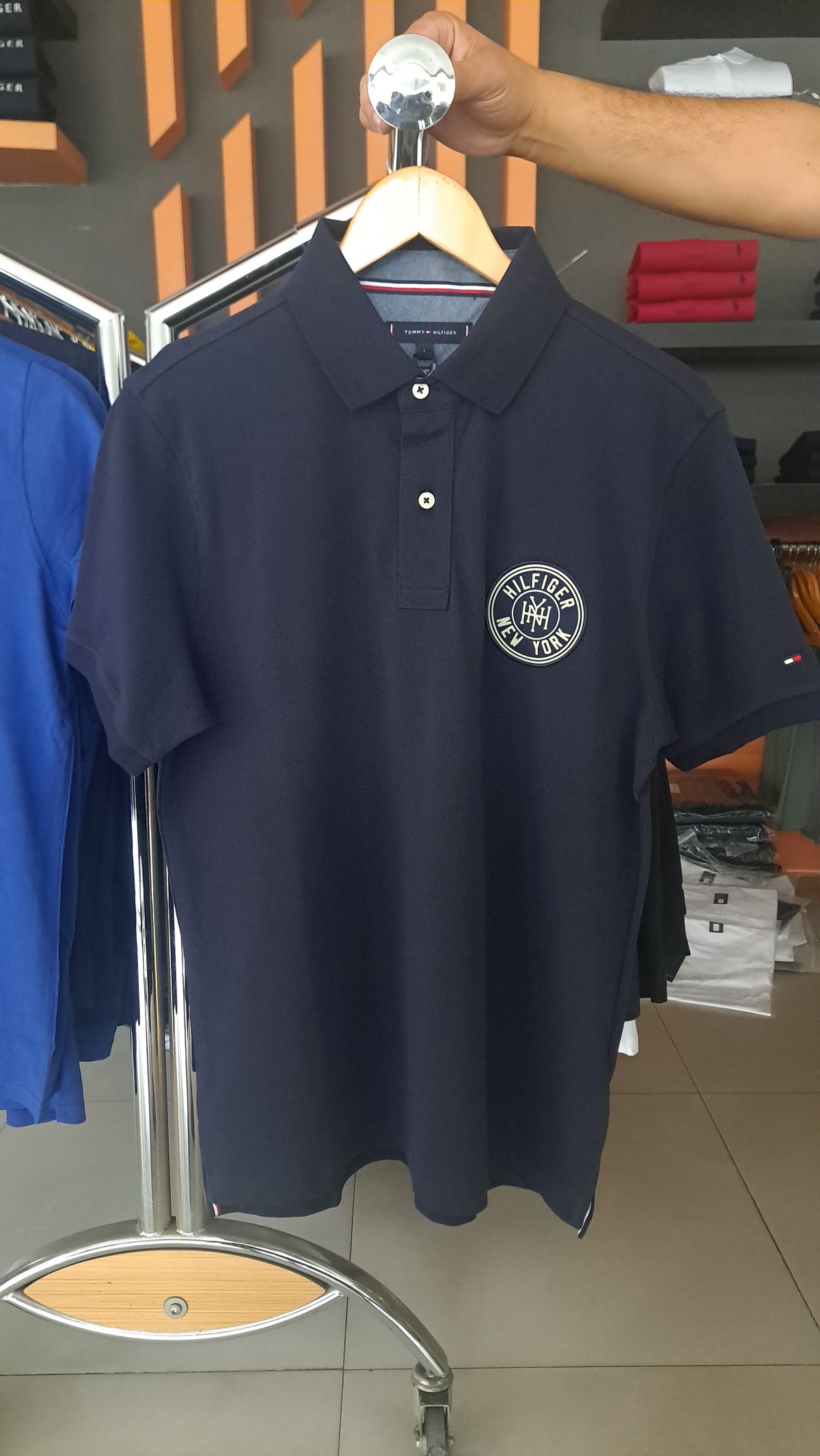 NY Badge Polo Shirt (NAVY)