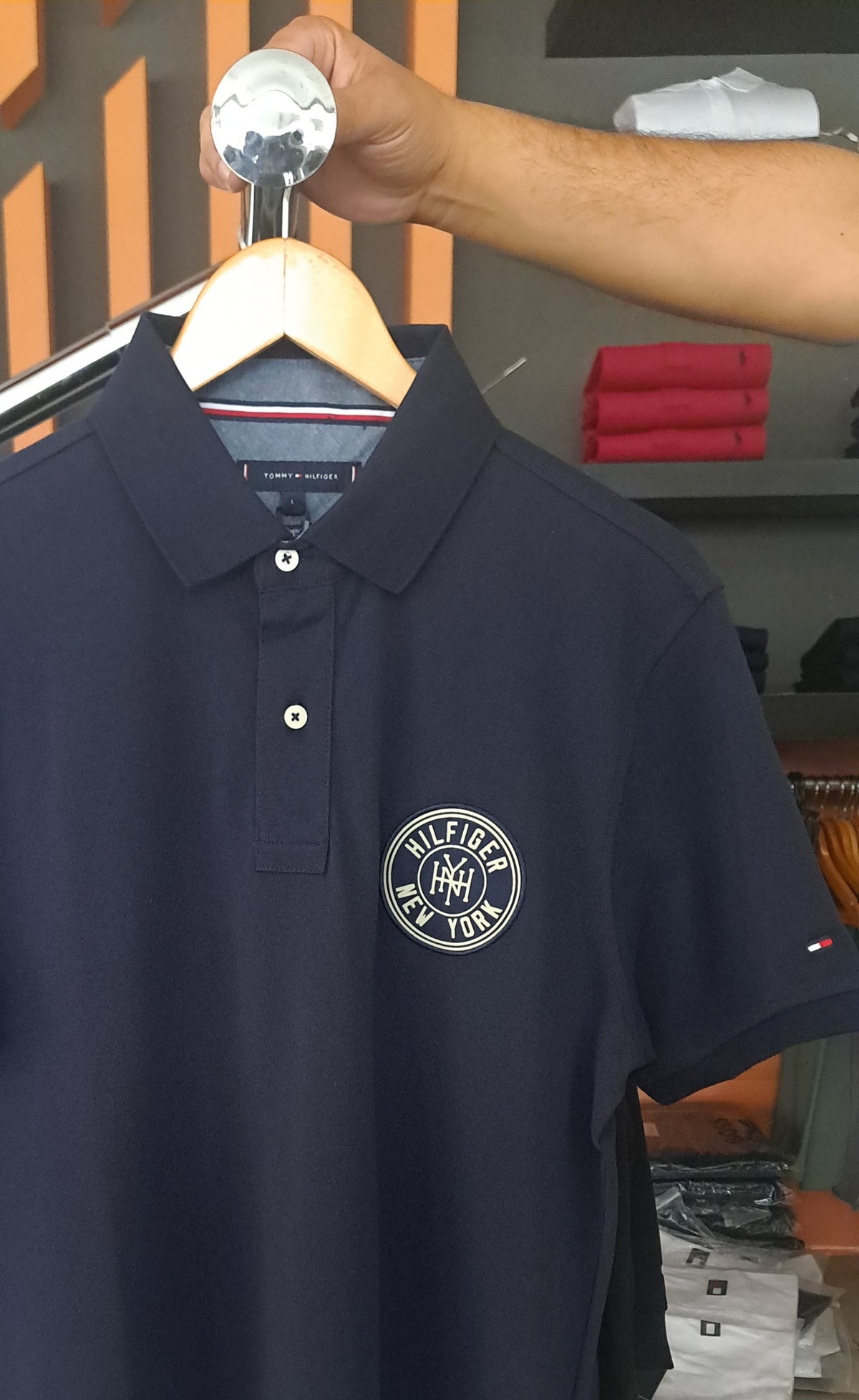NY Badge Polo Shirt (NAVY)