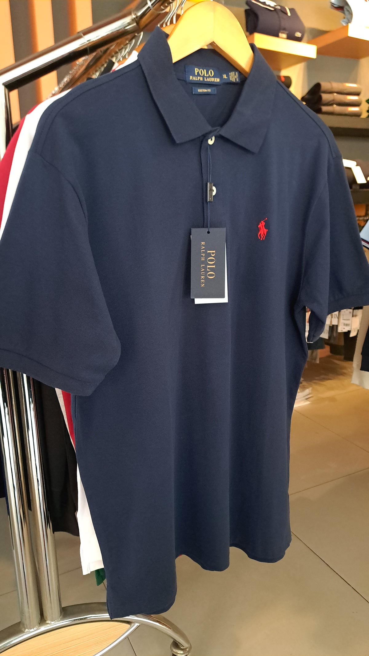 CUSTOM FIT SMALL PONY POLO (navy)