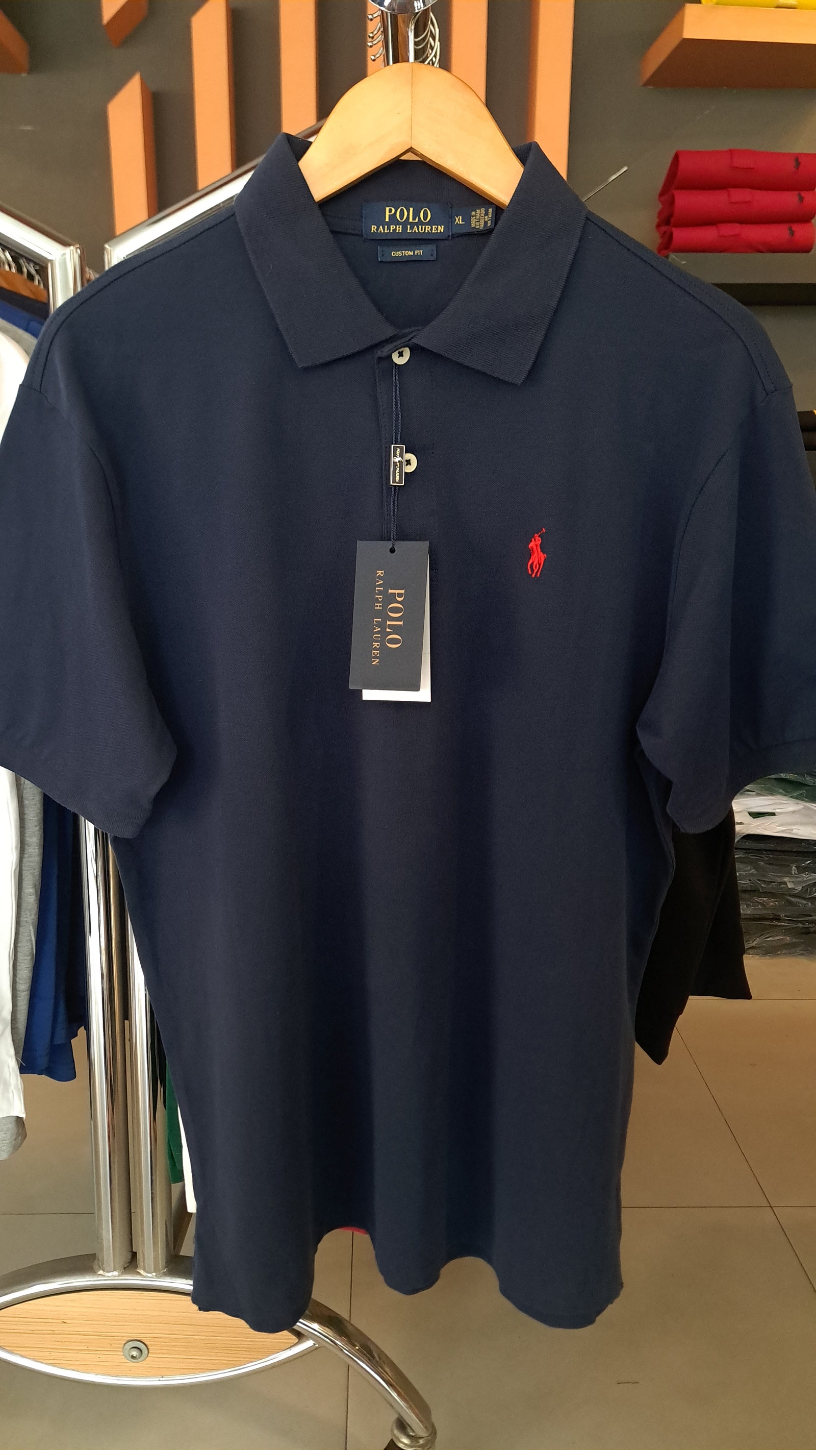 CUSTOM FIT SMALL PONY POLO (navy)