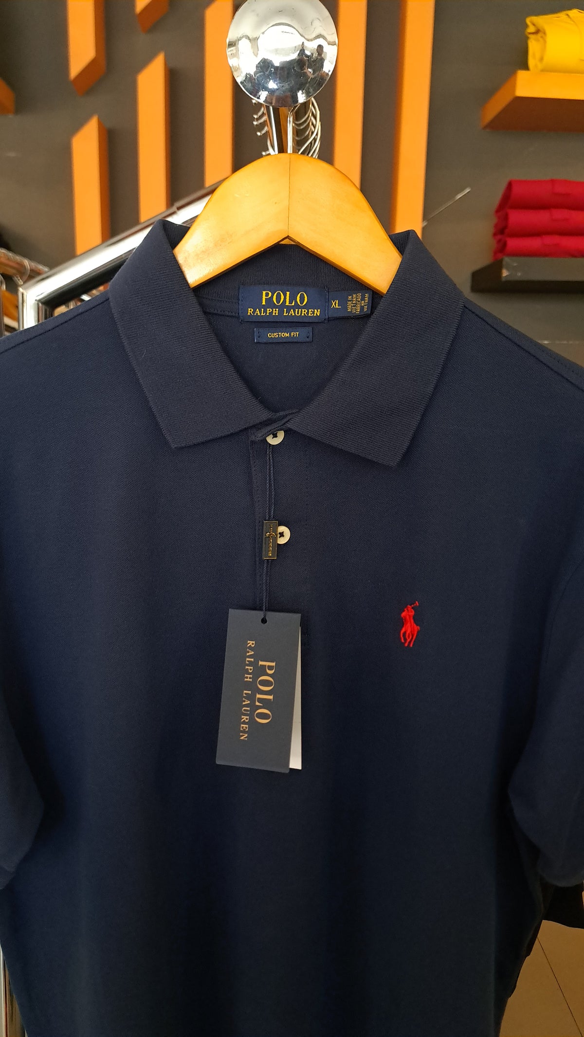 CUSTOM FIT SMALL PONY POLO (navy)