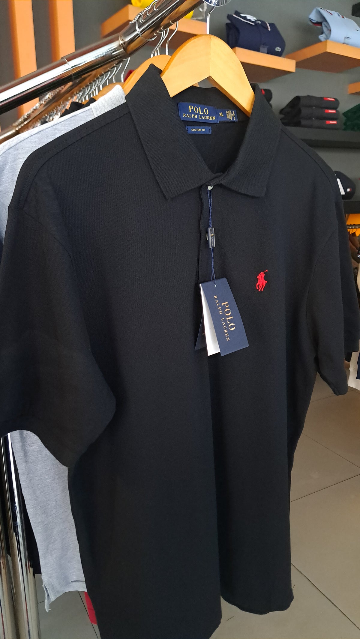 CUSTOM FIT SMALL PONY POLO (BLACK)