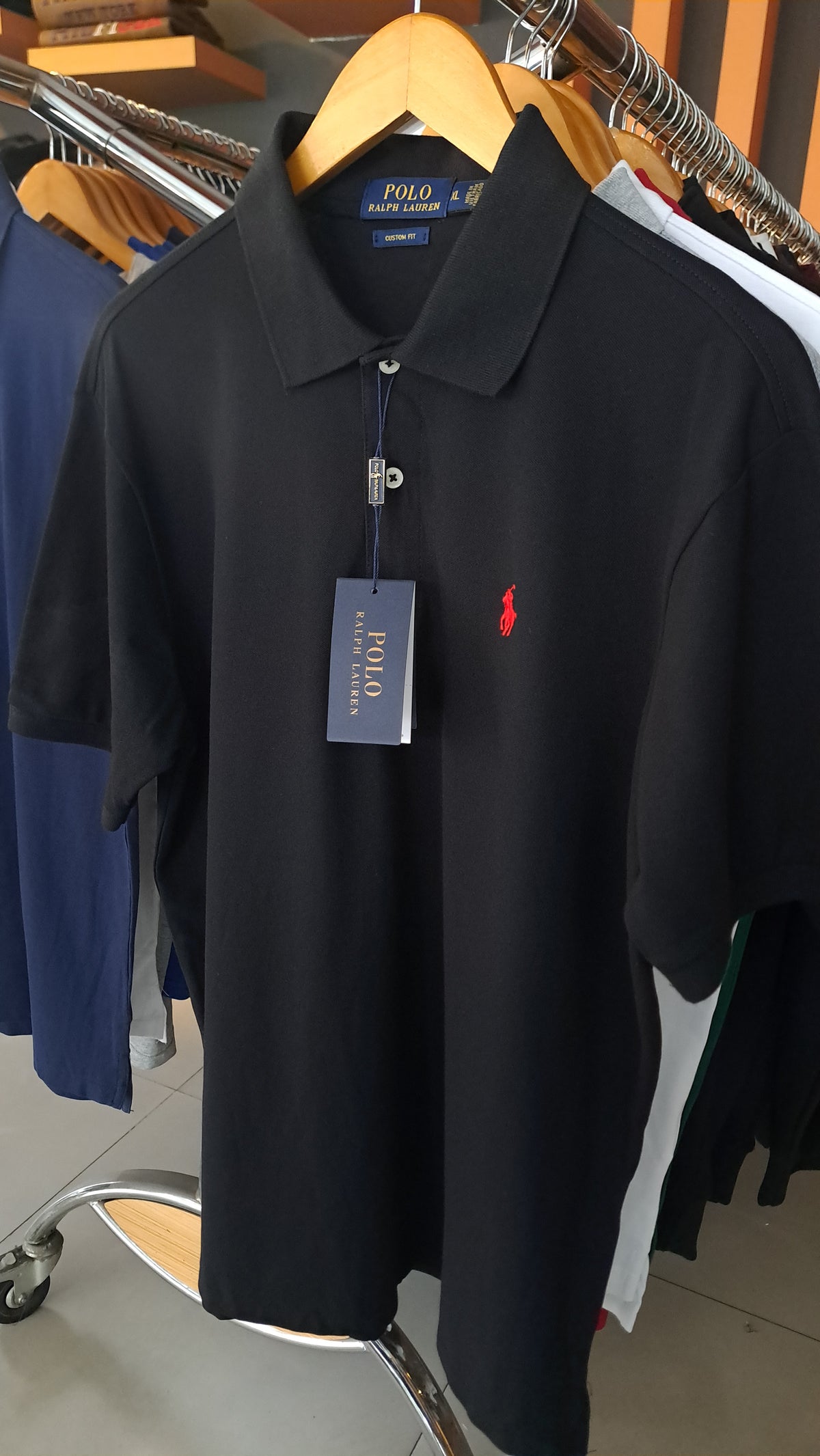 CUSTOM FIT SMALL PONY POLO (BLACK)