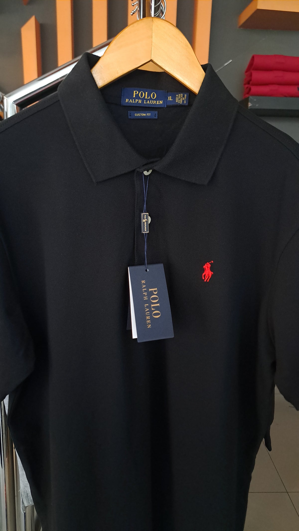 CUSTOM FIT SMALL PONY POLO (BLACK)