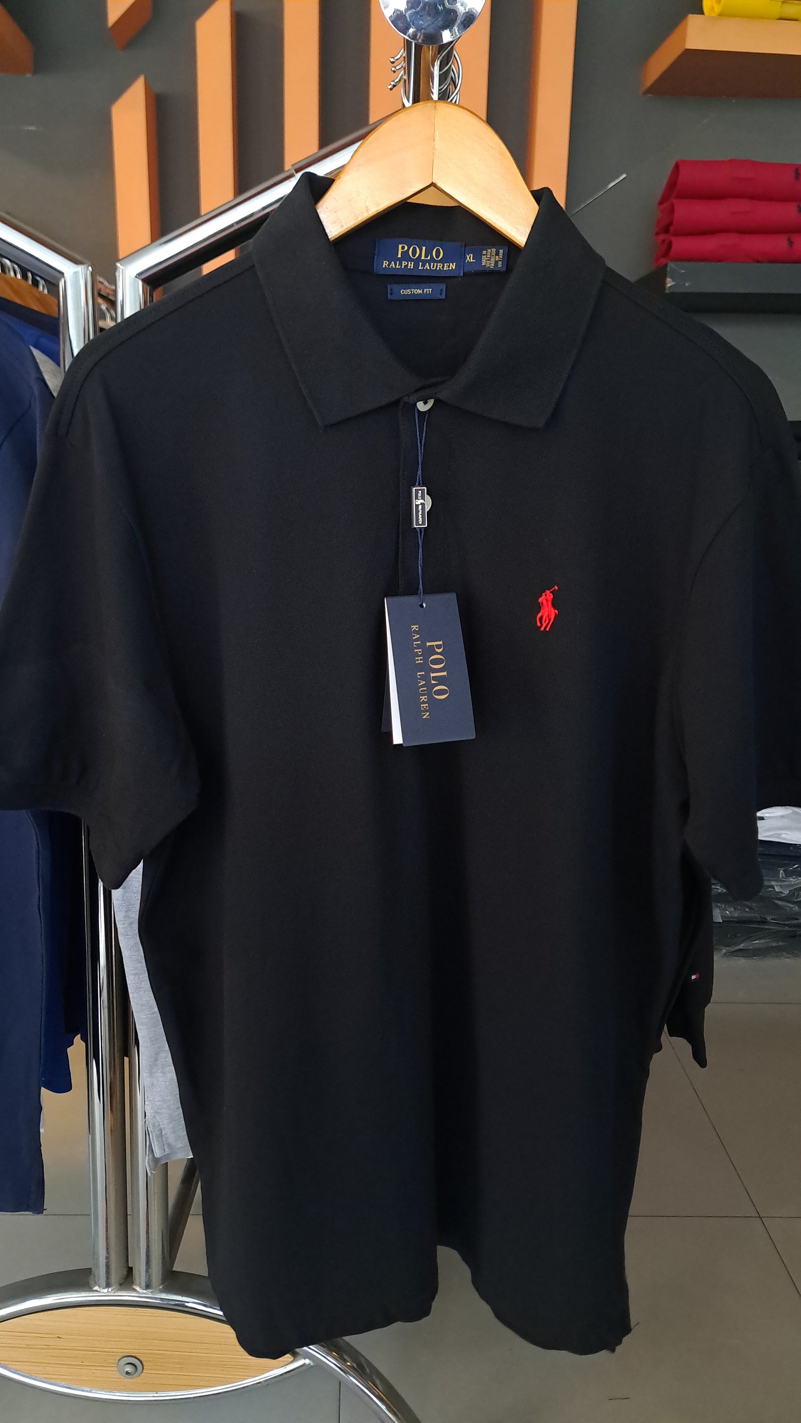 CUSTOM FIT SMALL PONY POLO (BLACK)