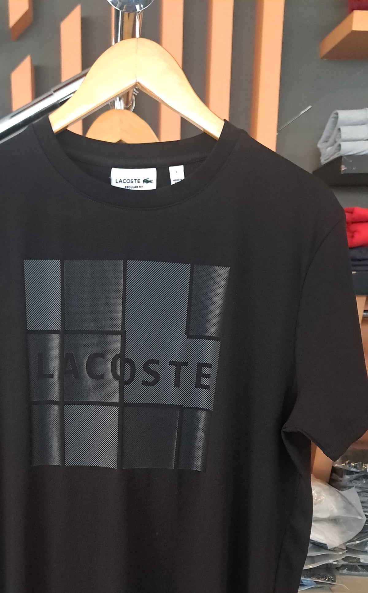 Contrast Print T-Shirt (Black)