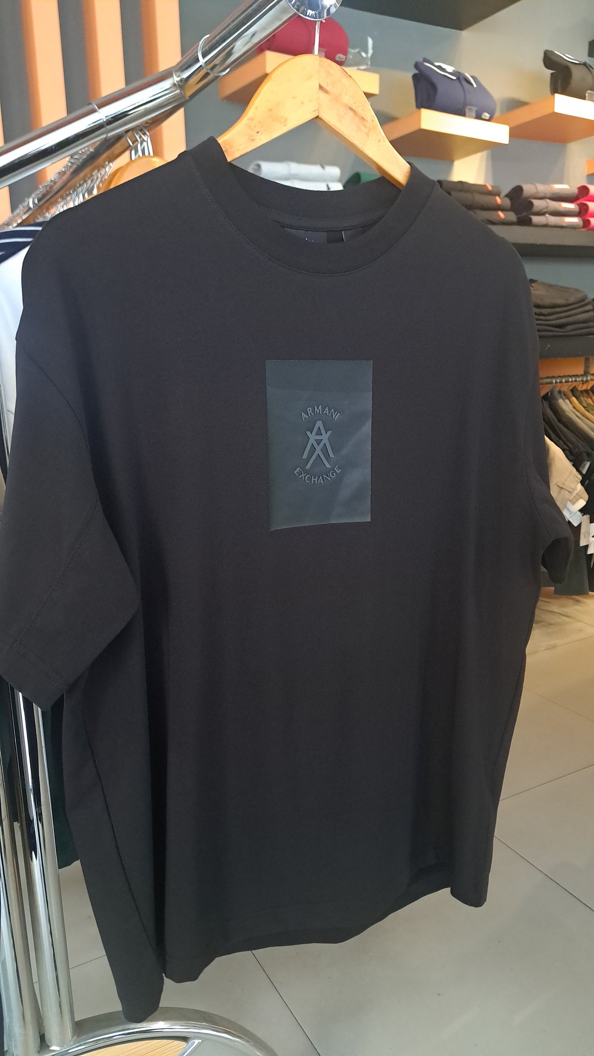 OverSized Tree Print T-Shirt (Black)