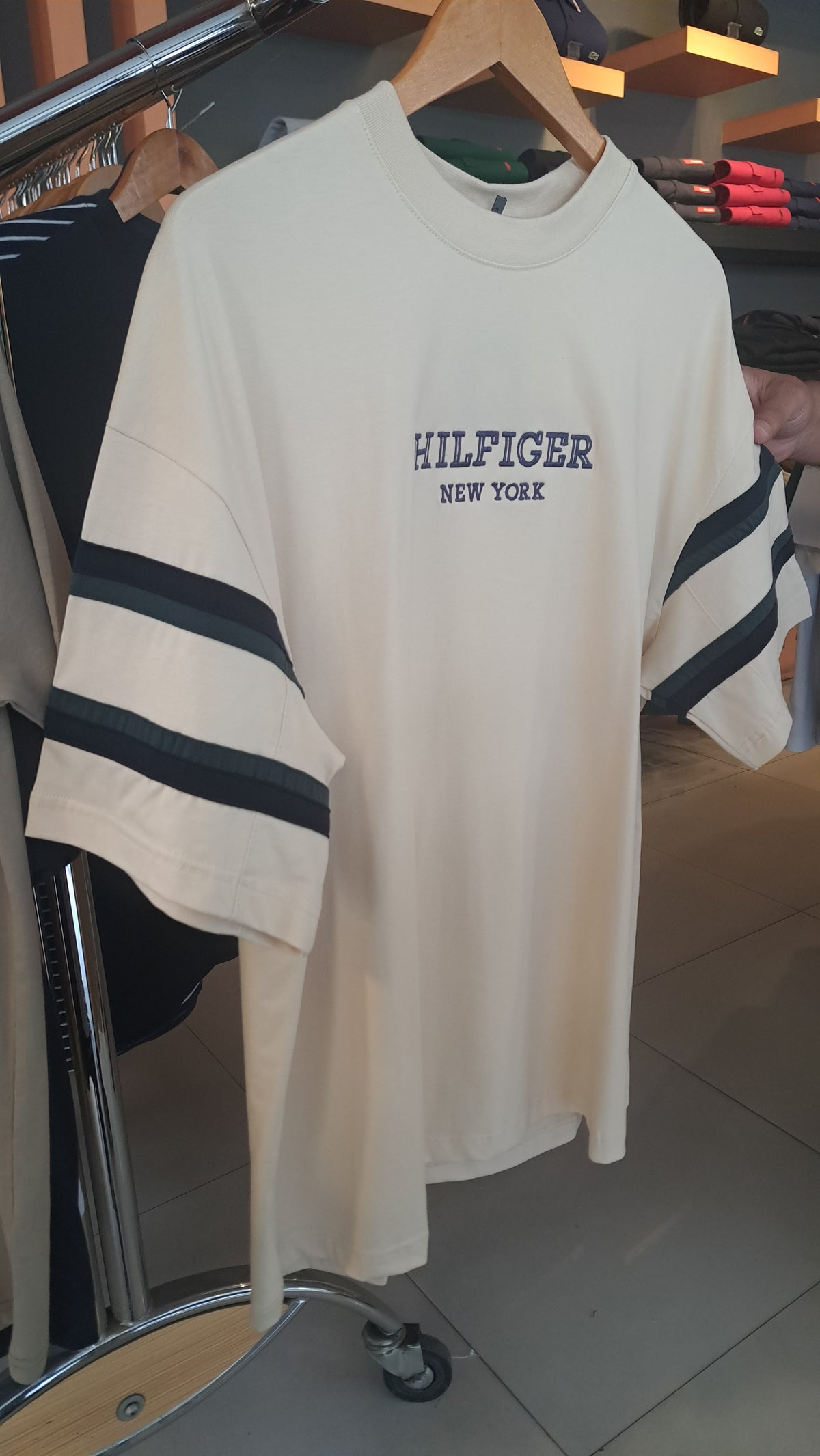 OverSized Contrasting Stripes T-Shirt