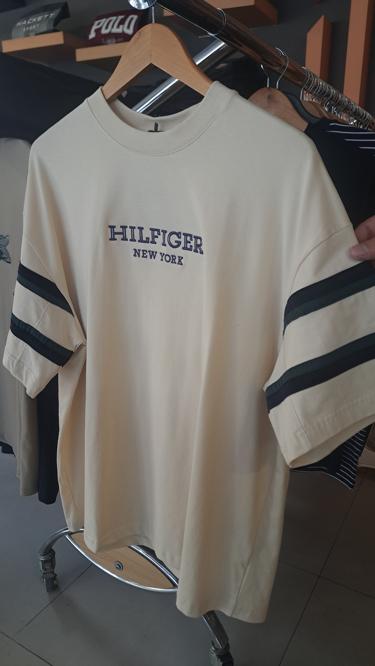 OverSized Contrasting Stripes T-Shirt