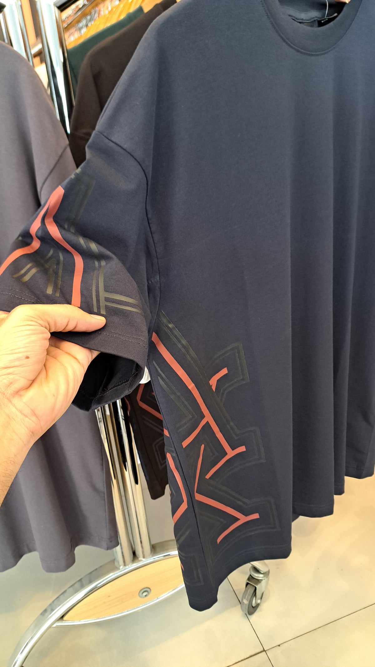 Over Sized Printed Logo T-Shirt