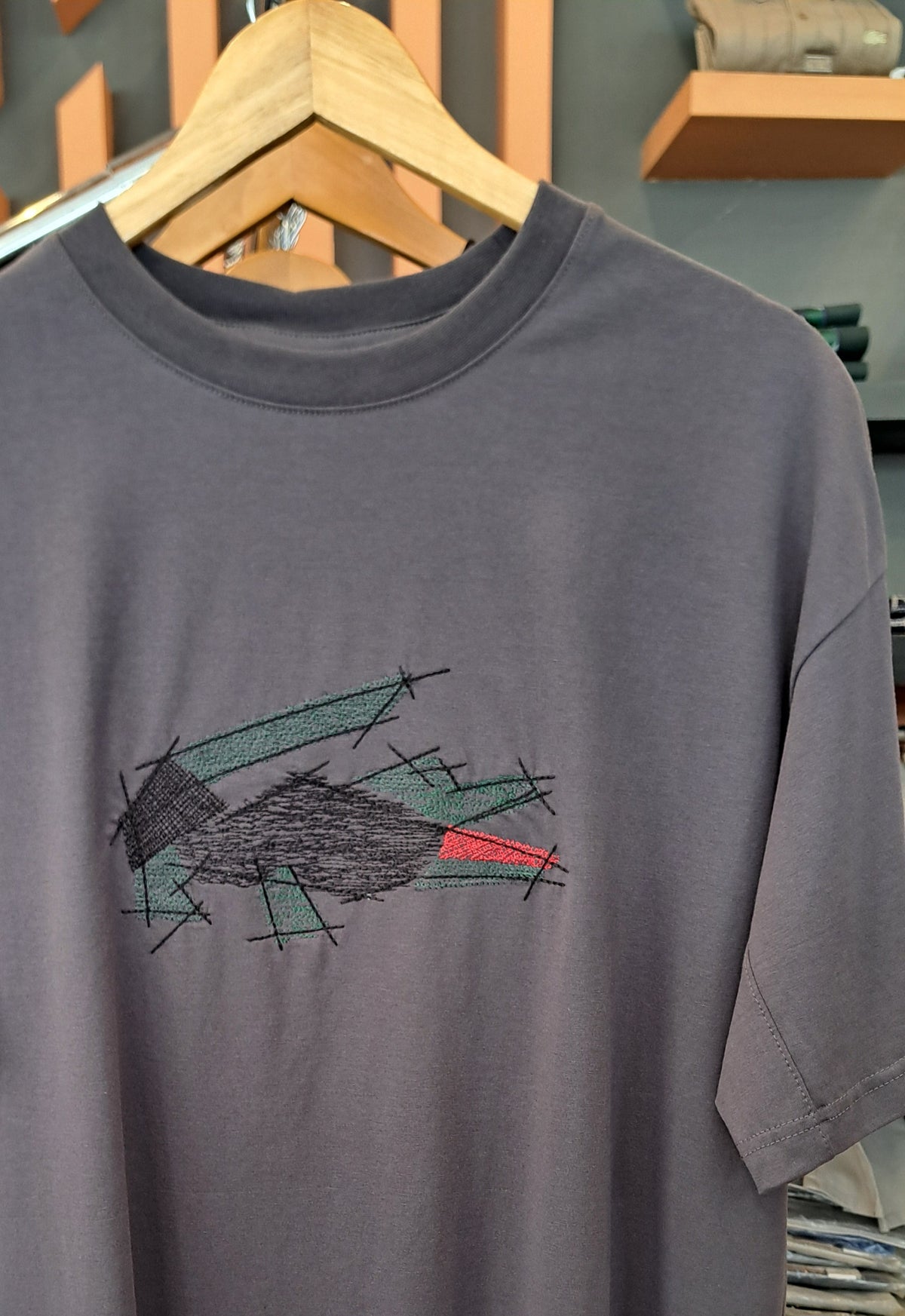 Over Sized Embroidered Logo T-Shirt