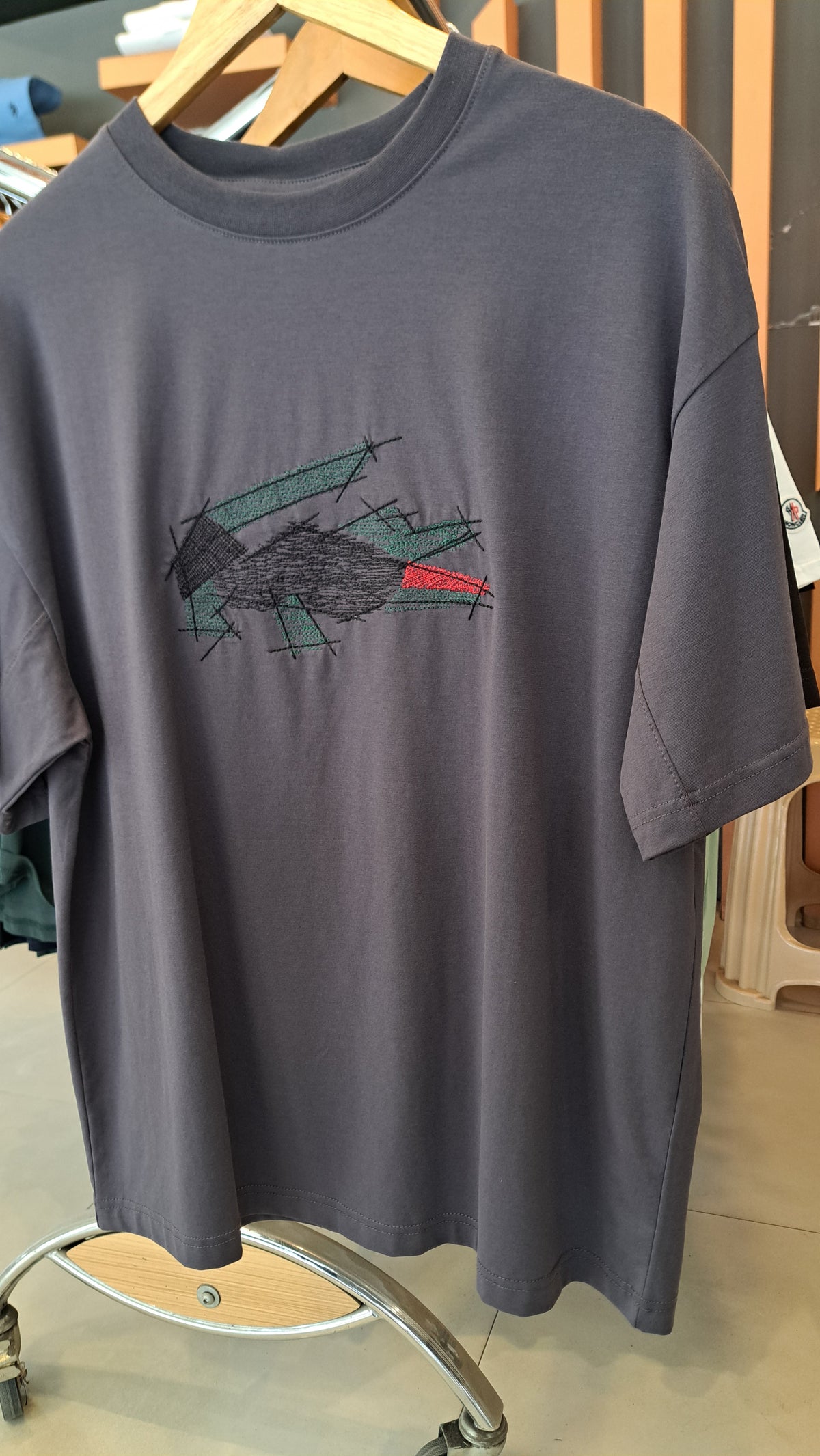 Over Sized Embroidered Logo T-Shirt