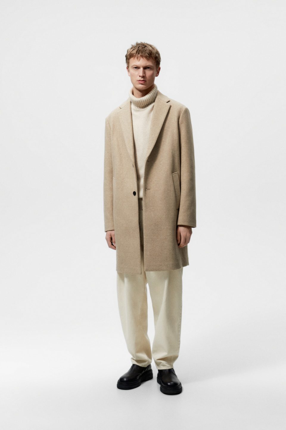 ZARA STRETCH LONG COAT