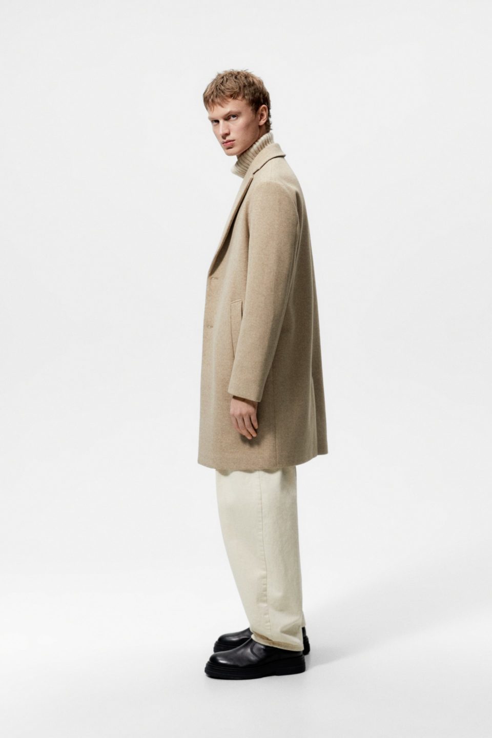 ZARA STRETCH LONG COAT
