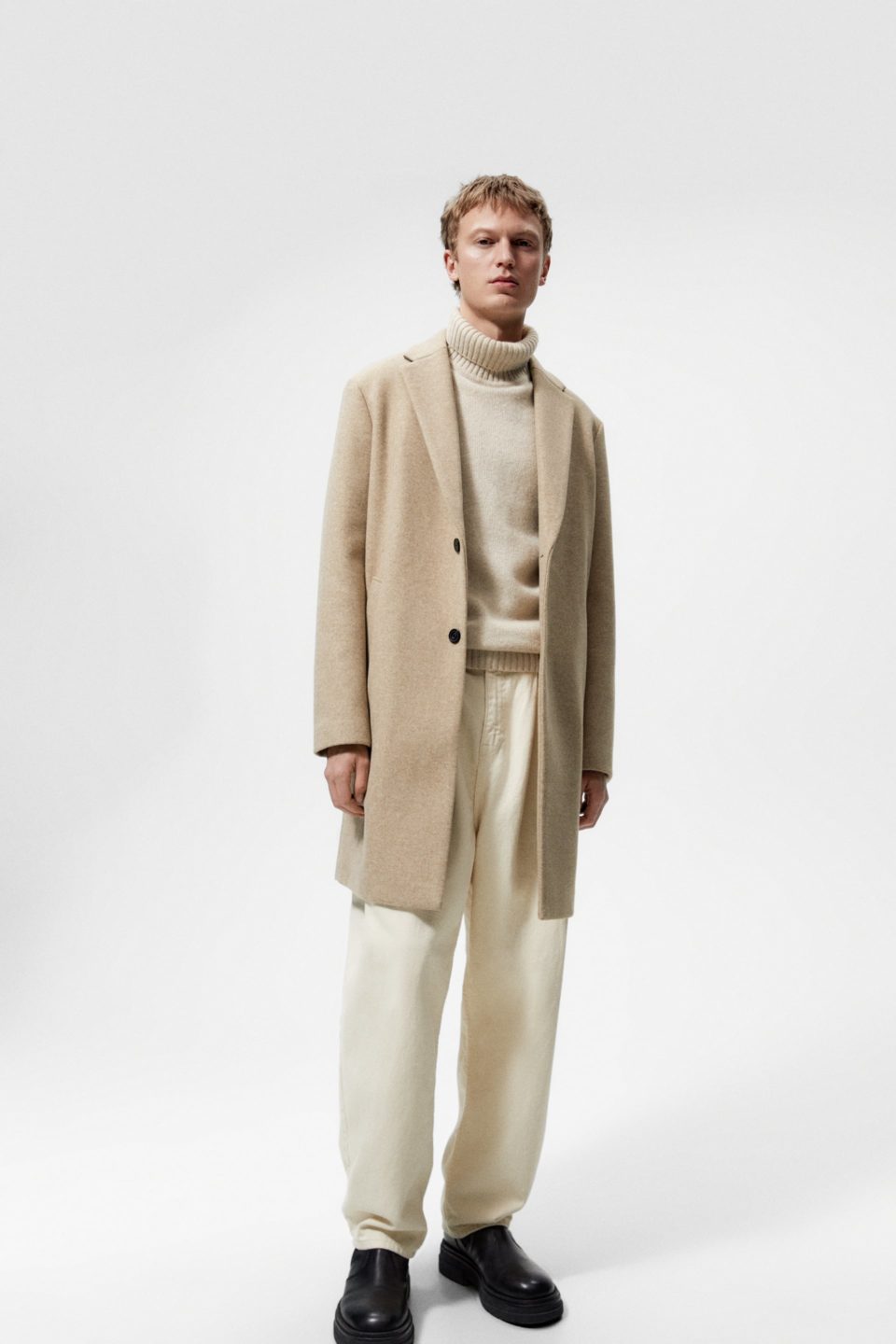 ZARA STRETCH LONG COAT