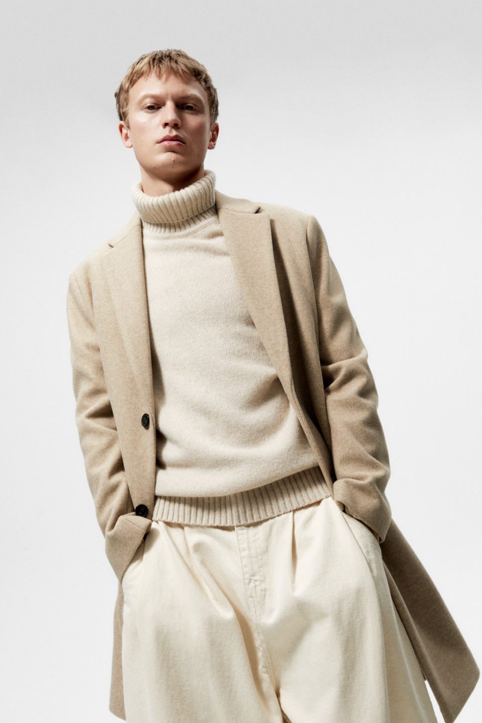 ZARA STRETCH LONG COAT