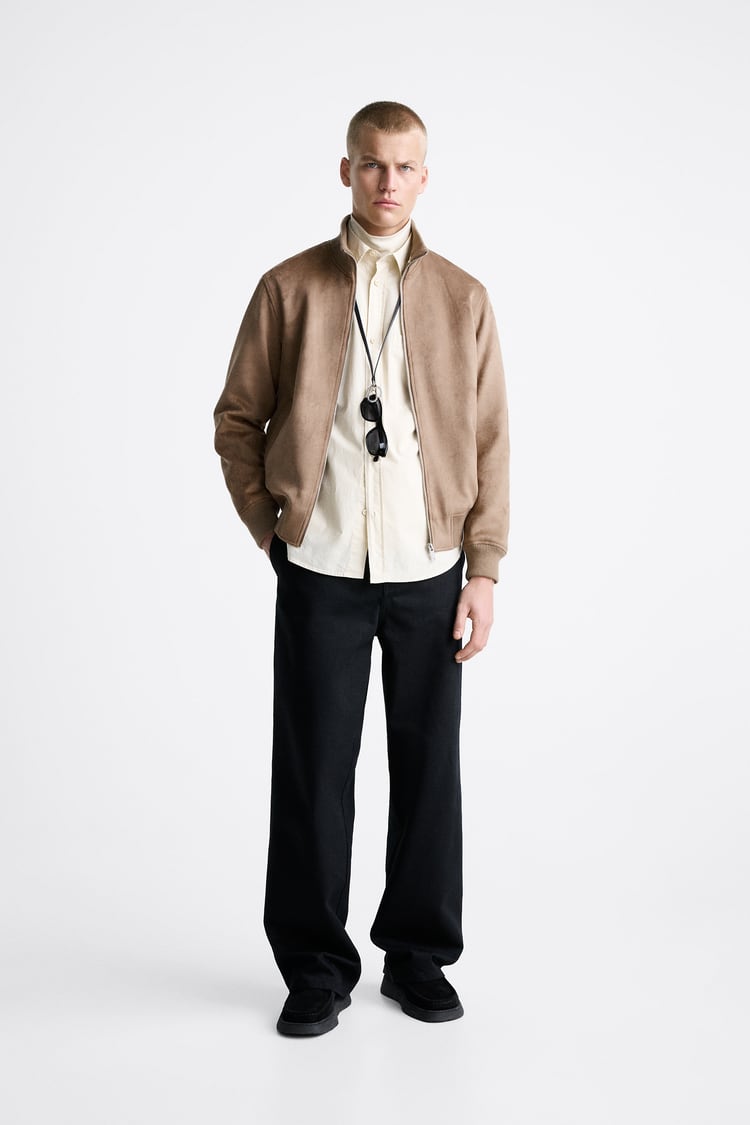 FAUX SUEDE JACKET