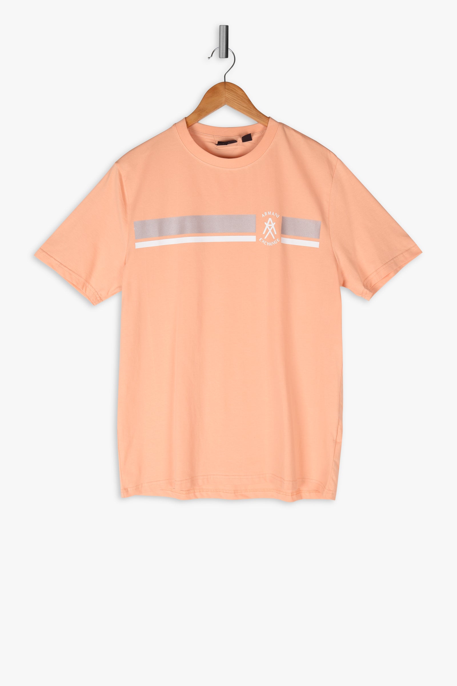 Striped Rubber Logo T-Shirt