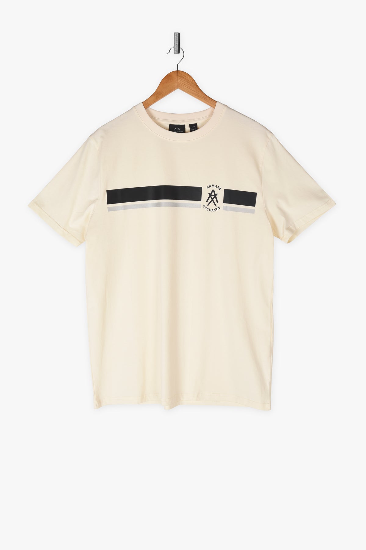 Striped Rubber Logo T-Shirt