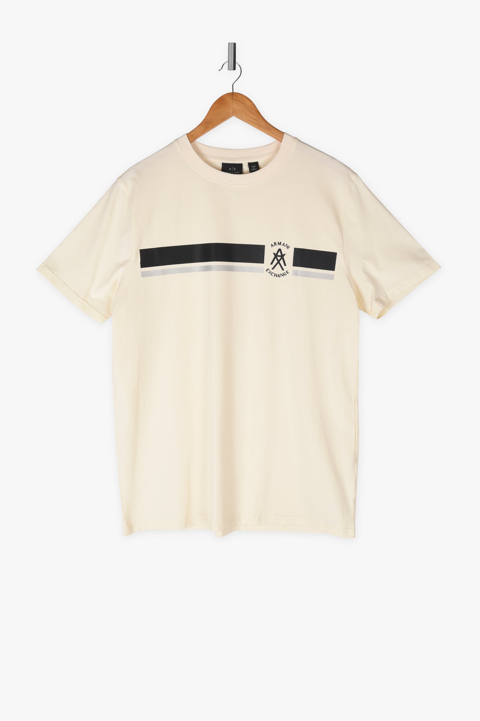 Striped Rubber Logo T-Shirt