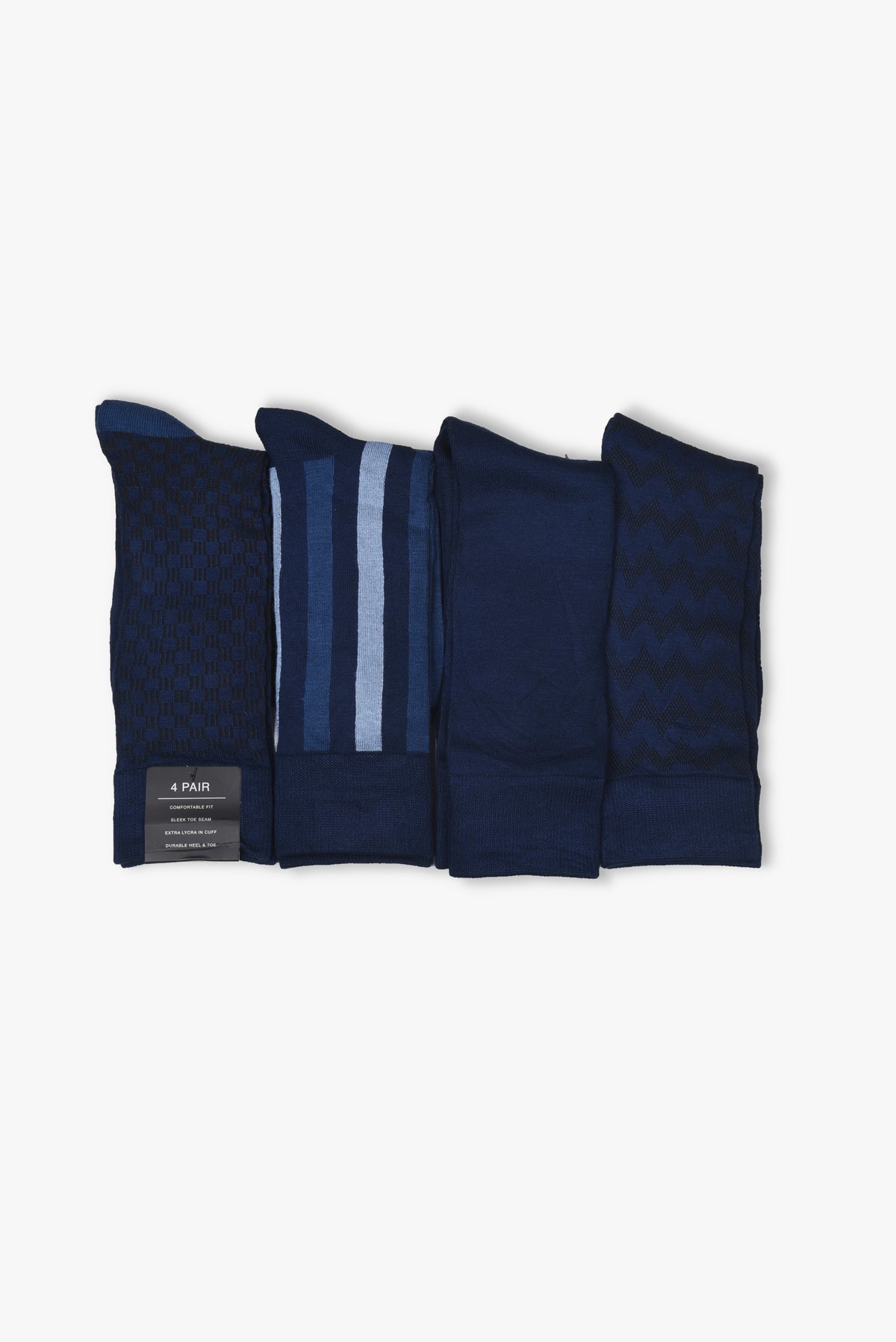 Formal Navy Socks (4 Pairs)