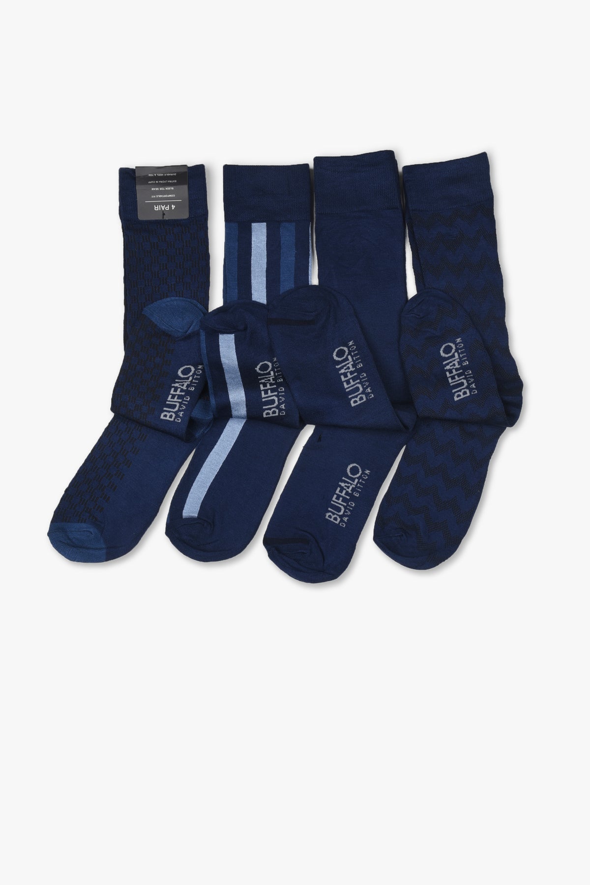Formal Navy Socks (4 Pairs)