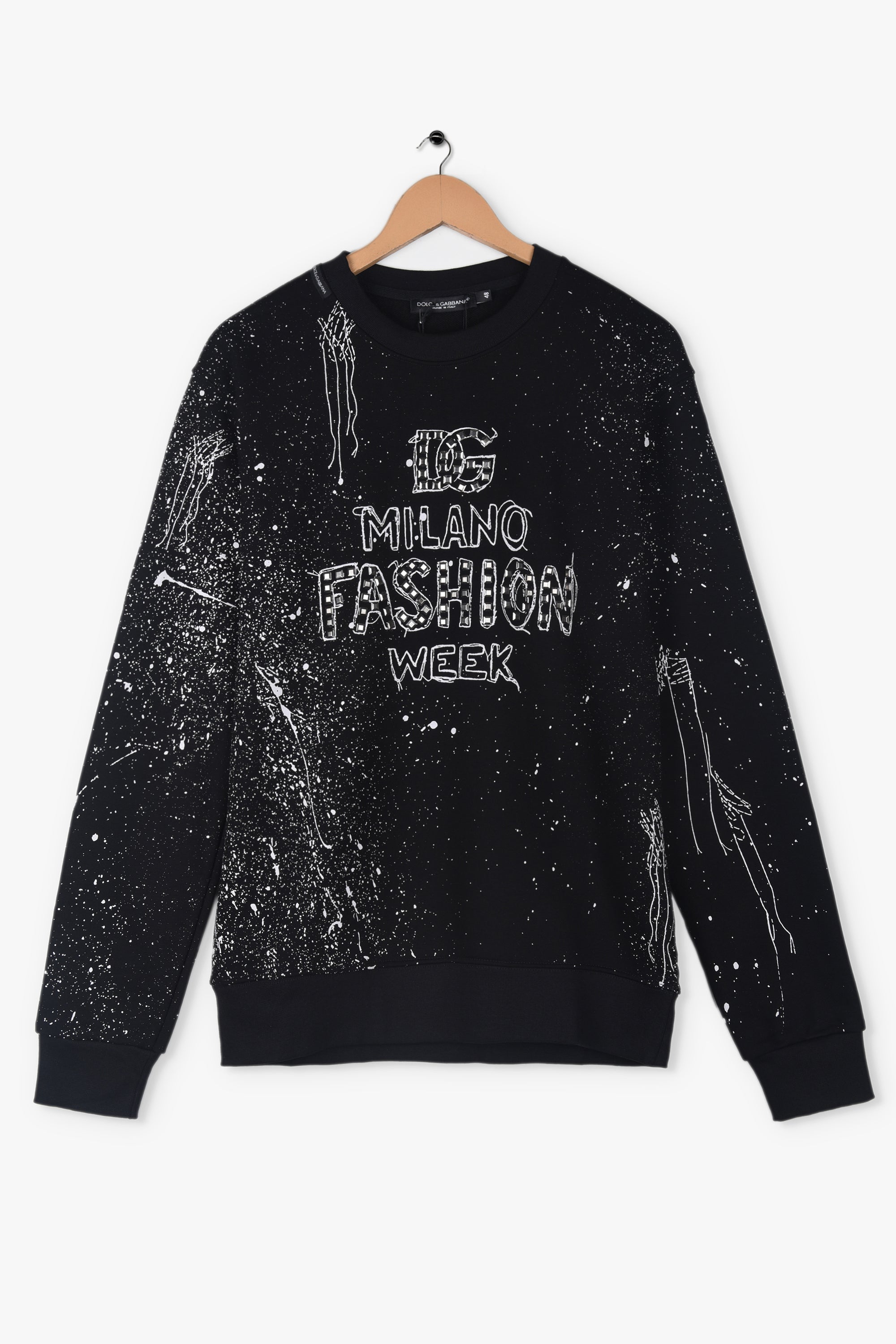DG sweatshirt with embroidery and studs