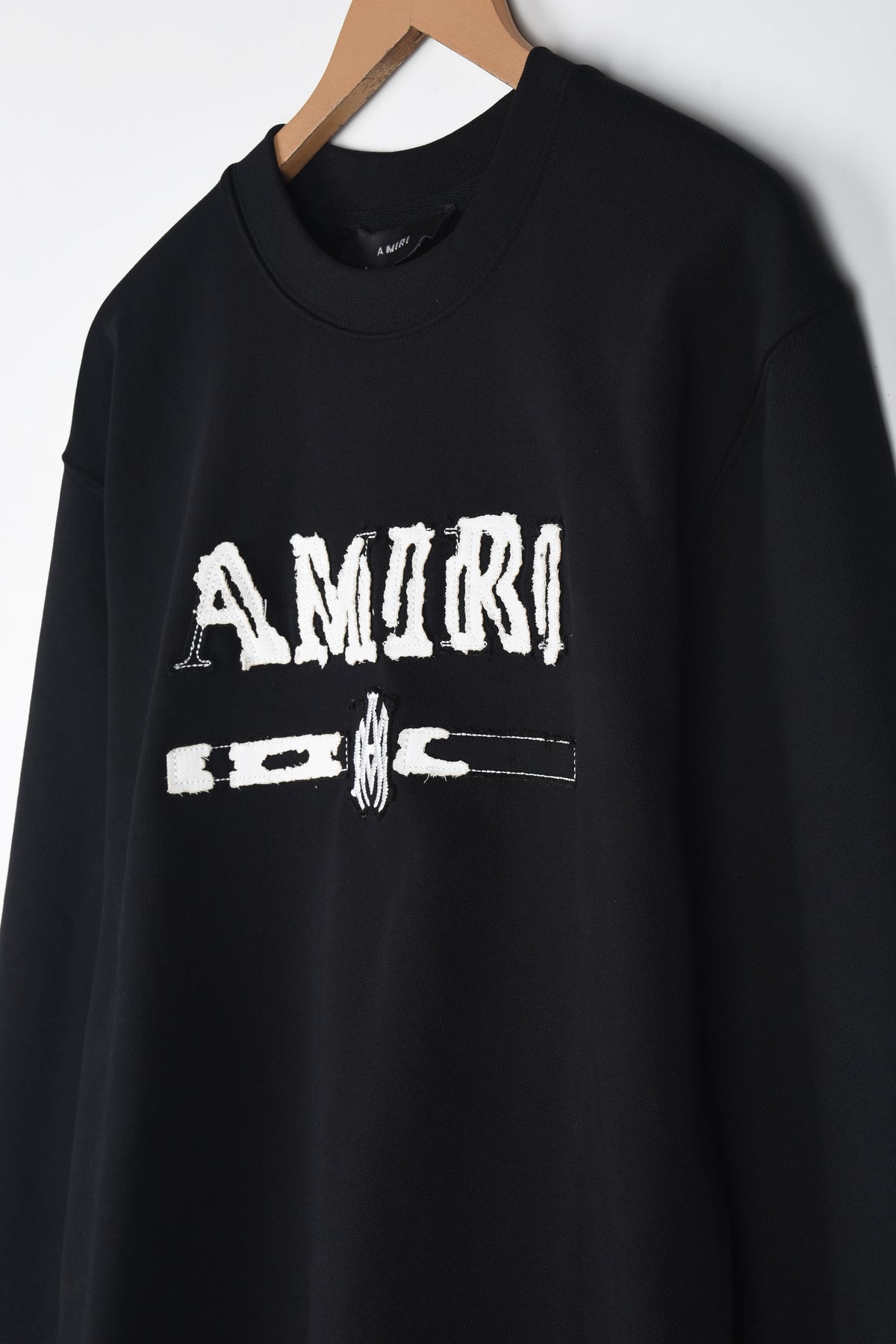 AMIRI MA BAR APPLIQUE LOGO SWEATSHIRT