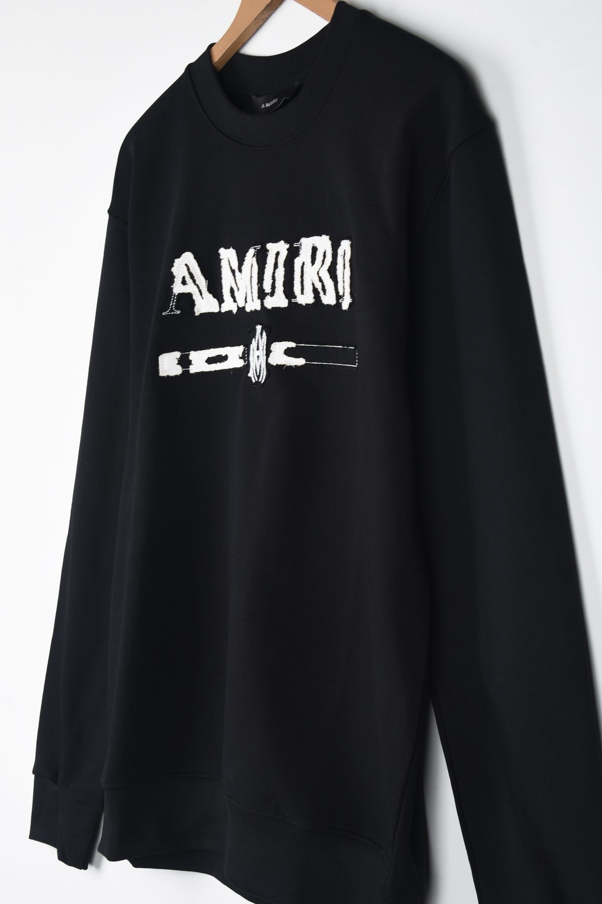 AMIRI MA BAR APPLIQUE LOGO SWEATSHIRT