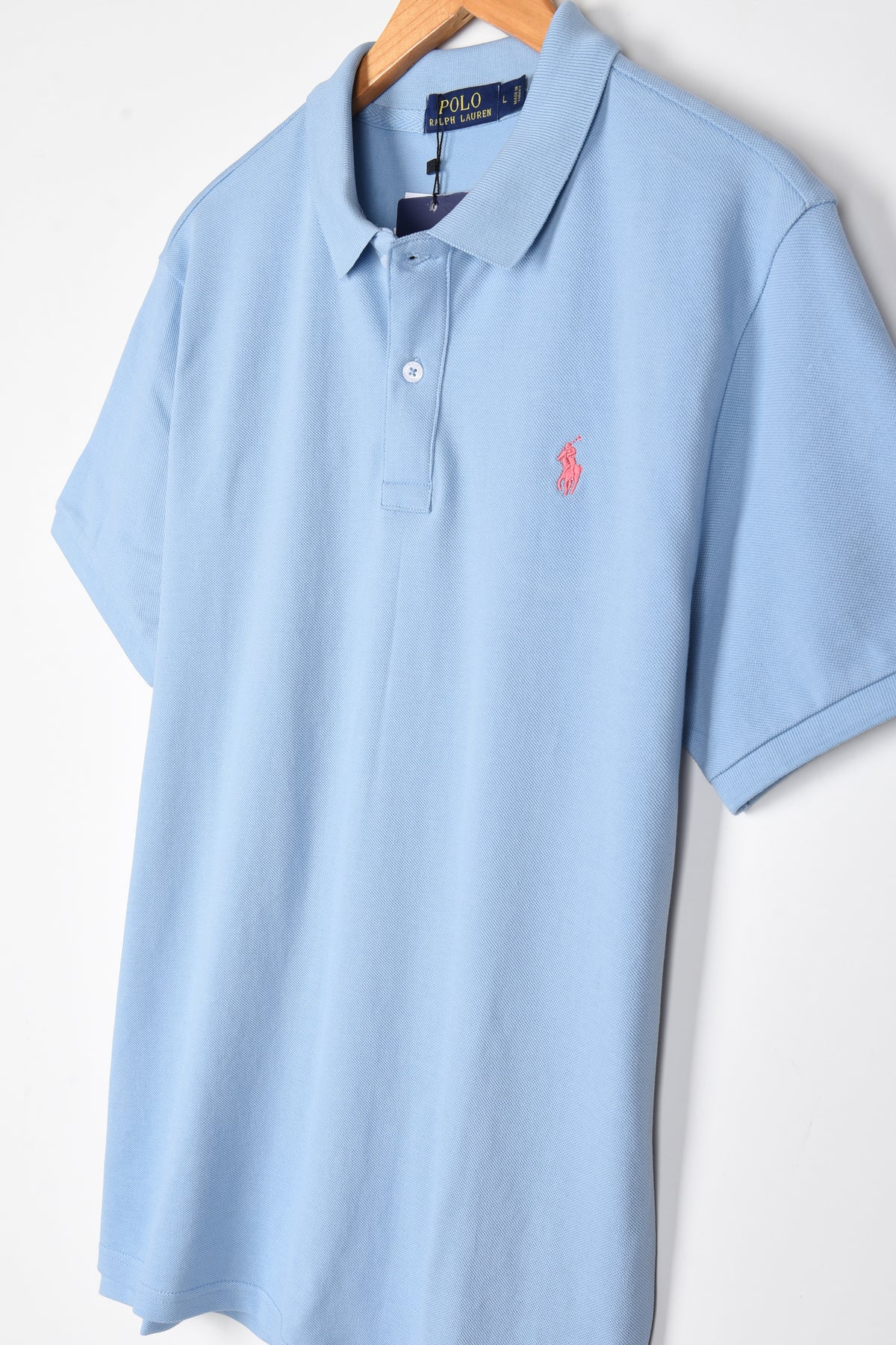 RALPH LAUREN SMALL PONY POLO SHIRT - orangejeansco