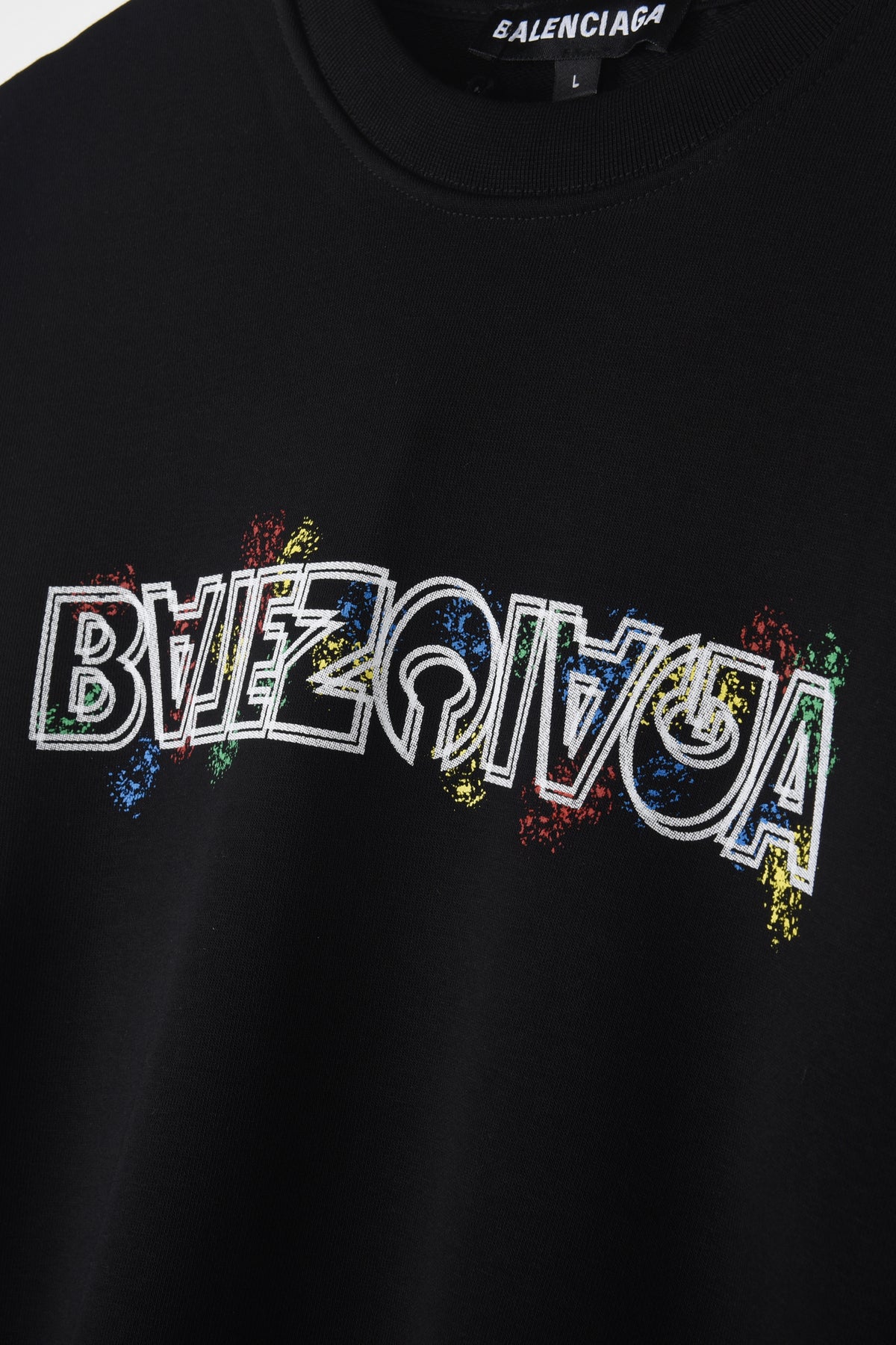 BALENCIAGE MIRROR LOGO SWEATSHIRT - orangejeansco