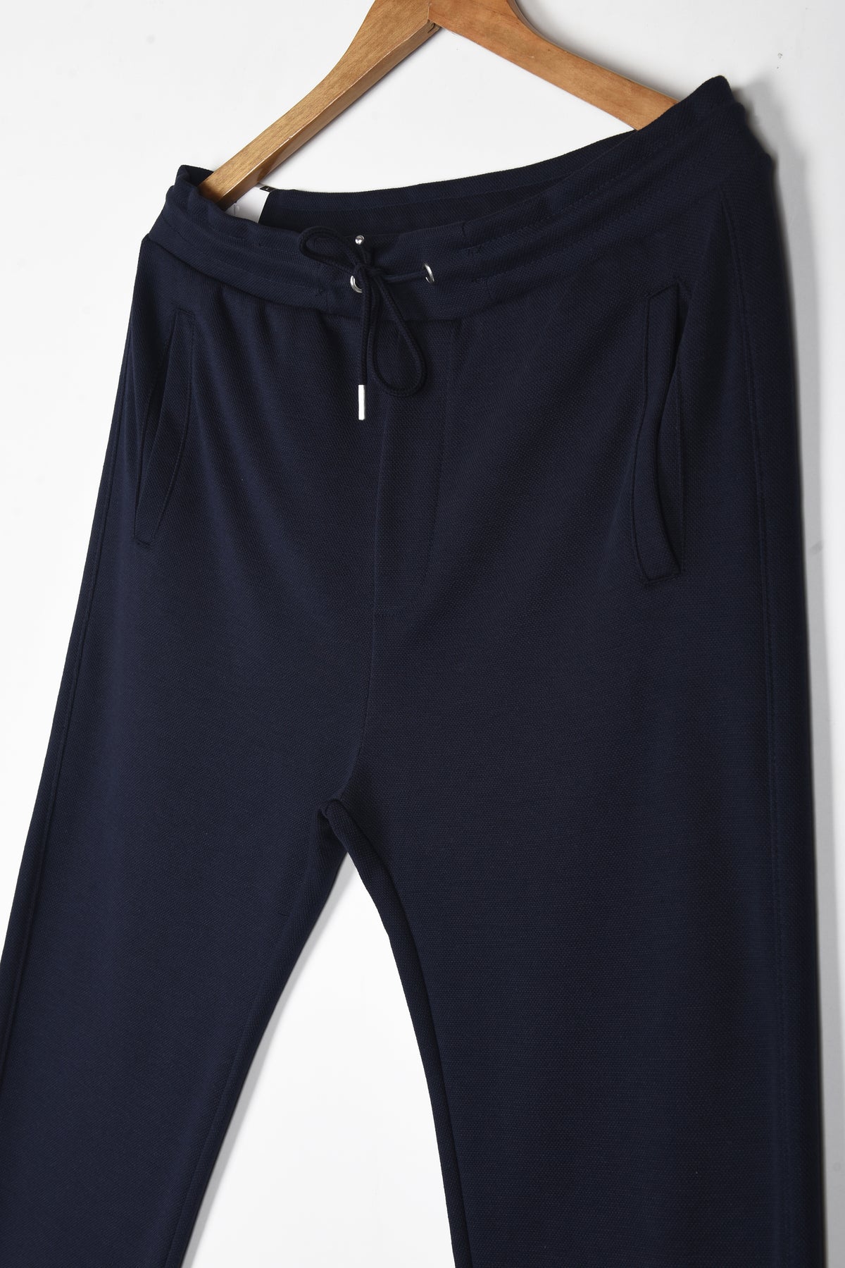 ZARA SLIM TEXTURED JOGGER PANTS (NAVY)