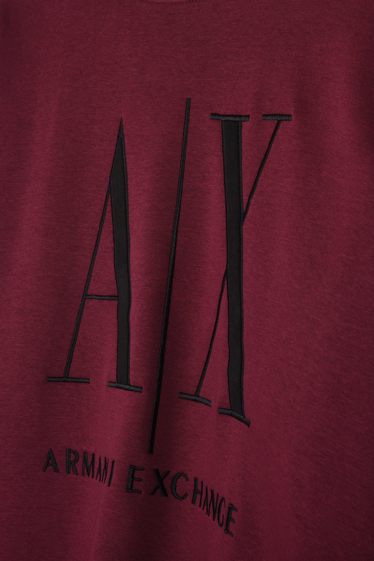ARMANI ENLARGED EMBROIDERED LOGO SWEATSHIRT