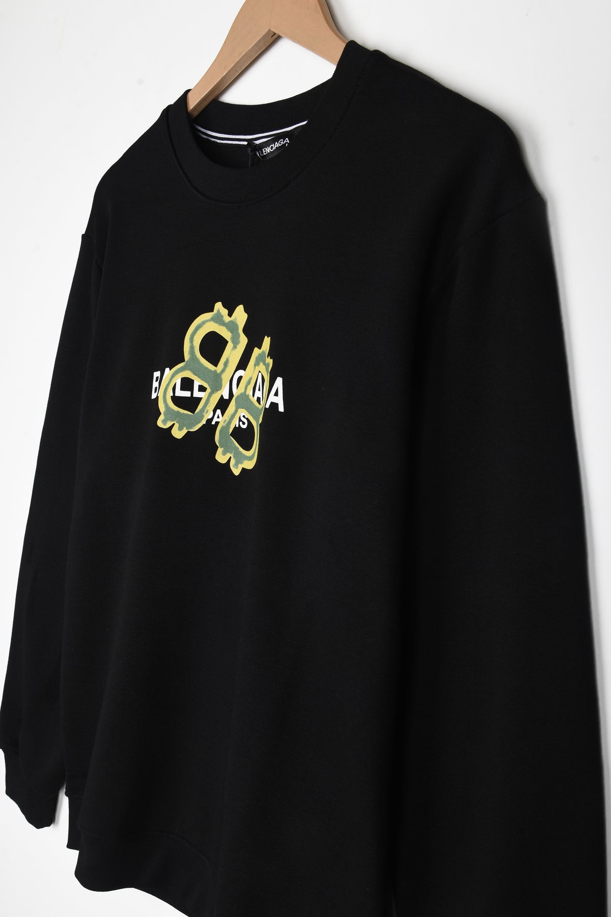 BALENCIAGA CRYPTO SWEATSHIRT IN BLACK