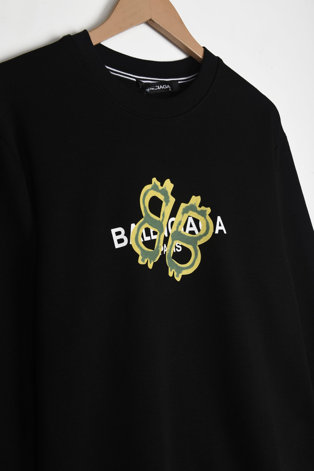 BALENCIAGA CRYPTO SWEATSHIRT IN BLACK