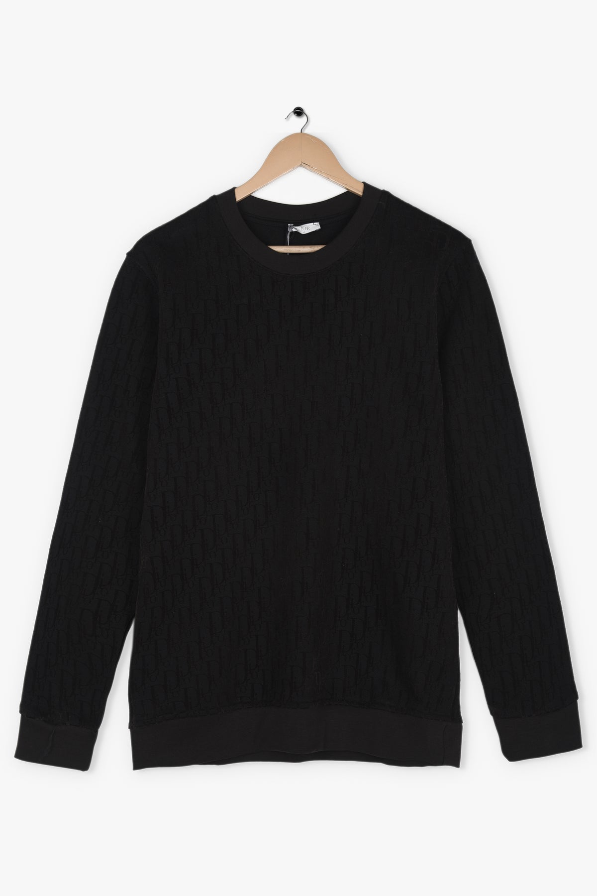 DIOR ALL OVER SUEDE LOGO SWEATSHIRT