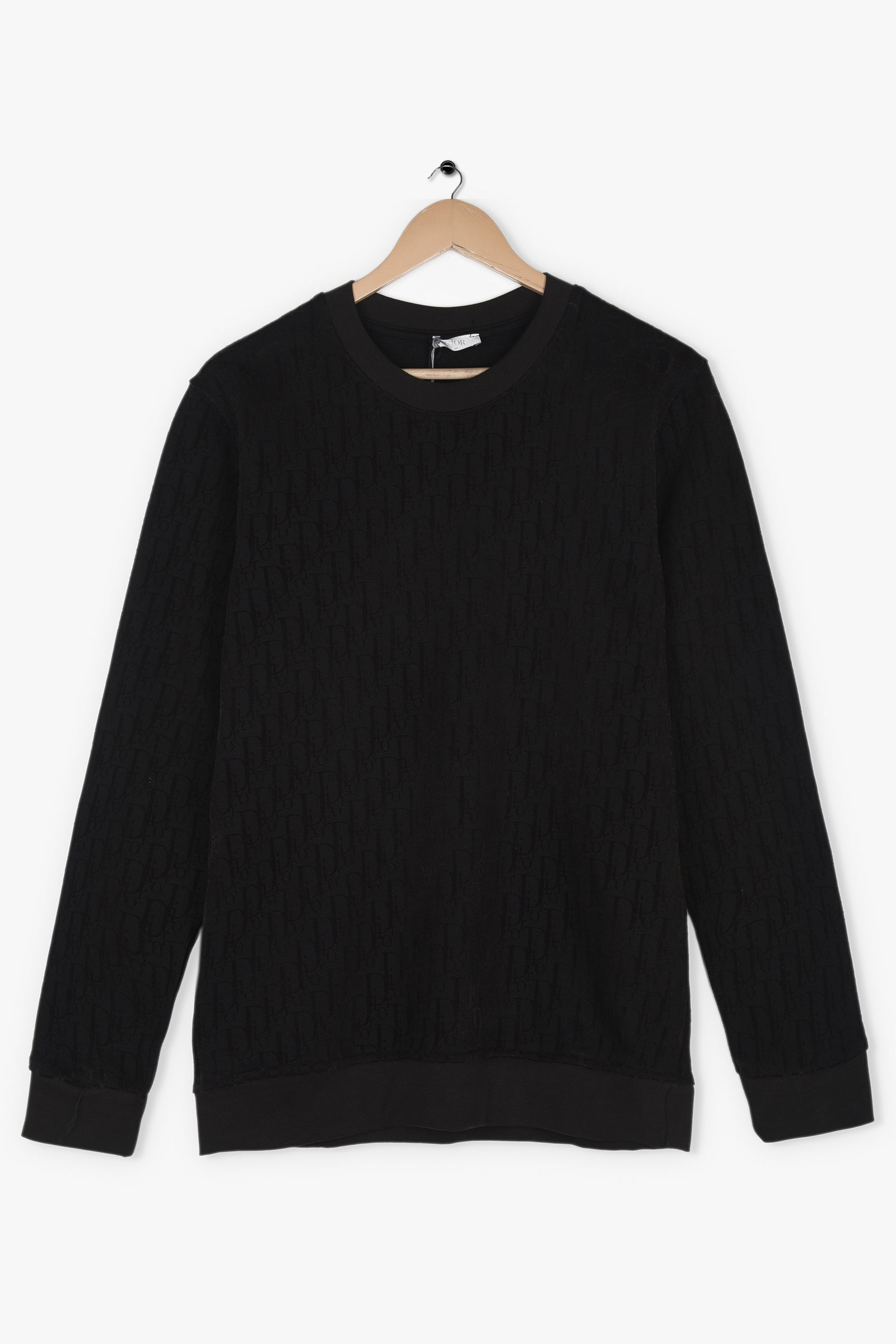 DIOR ALL OVER SUEDE LOGO SWEATSHIRT