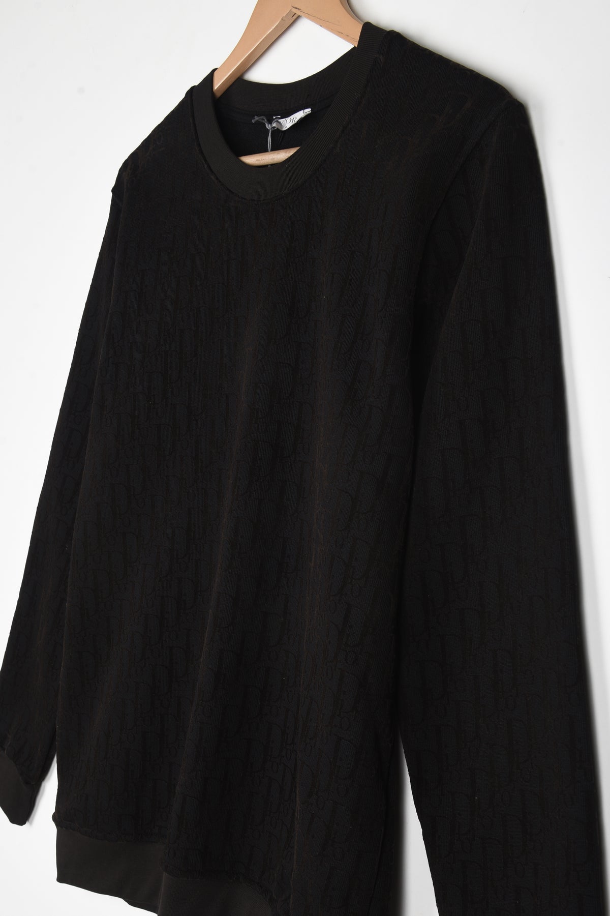 DIOR ALL OVER SUEDE LOGO SWEATSHIRT