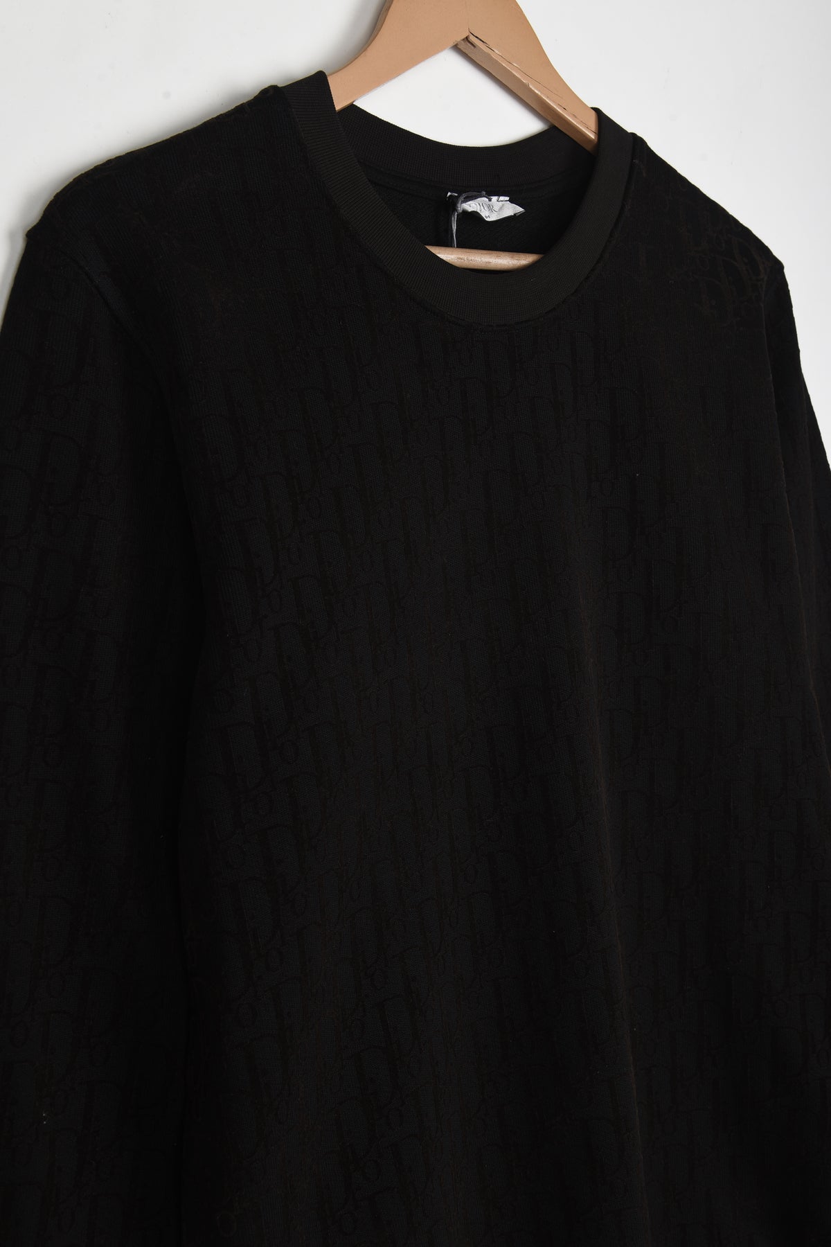 DIOR ALL OVER SUEDE LOGO SWEATSHIRT